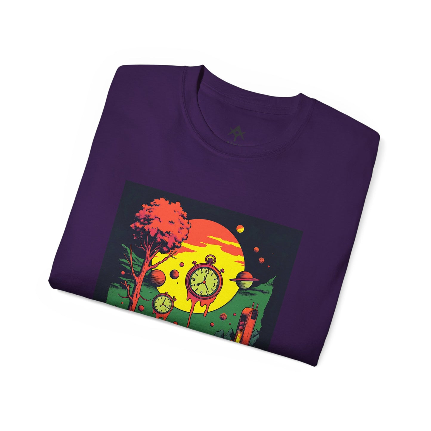 Unisex Ultra Cotton Tee | Surreal Dripping Geometry