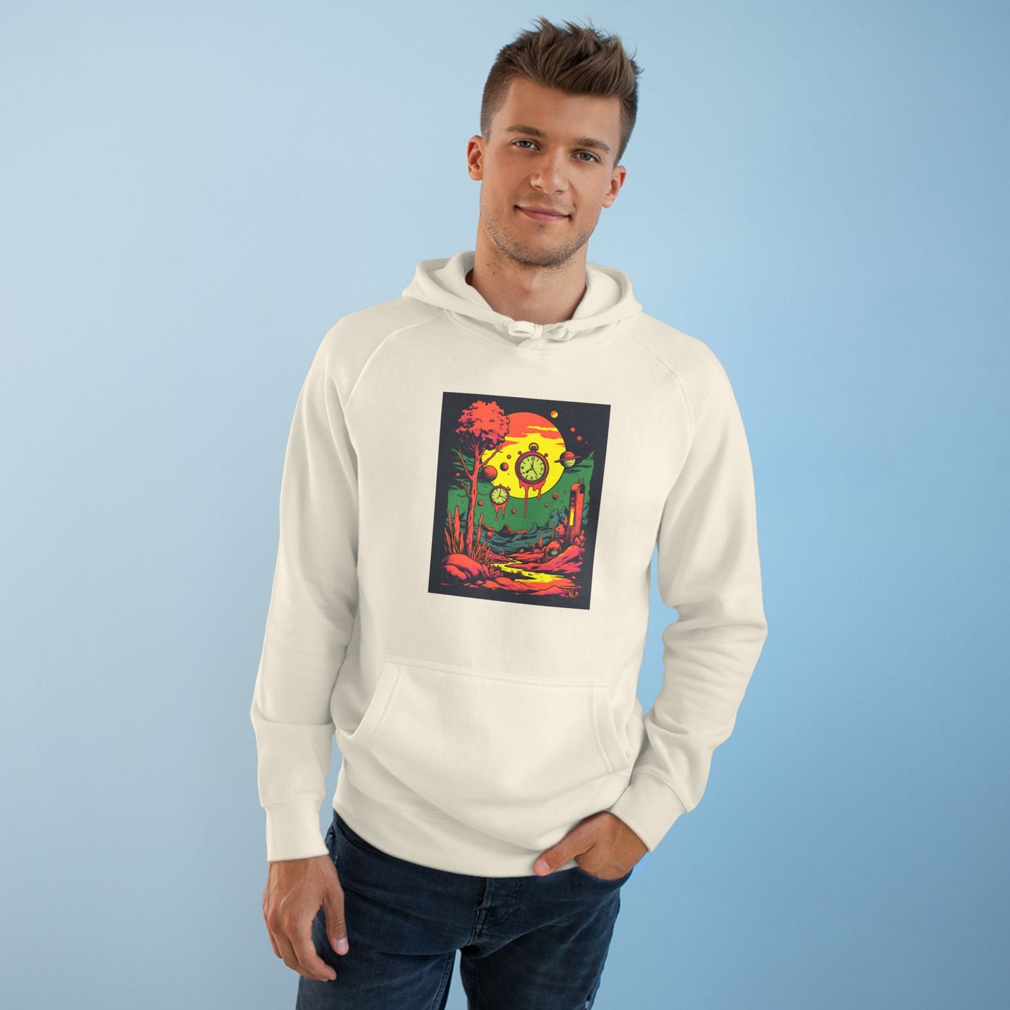 Unisex Supply Hoodie | Surreal Dripping Geometry