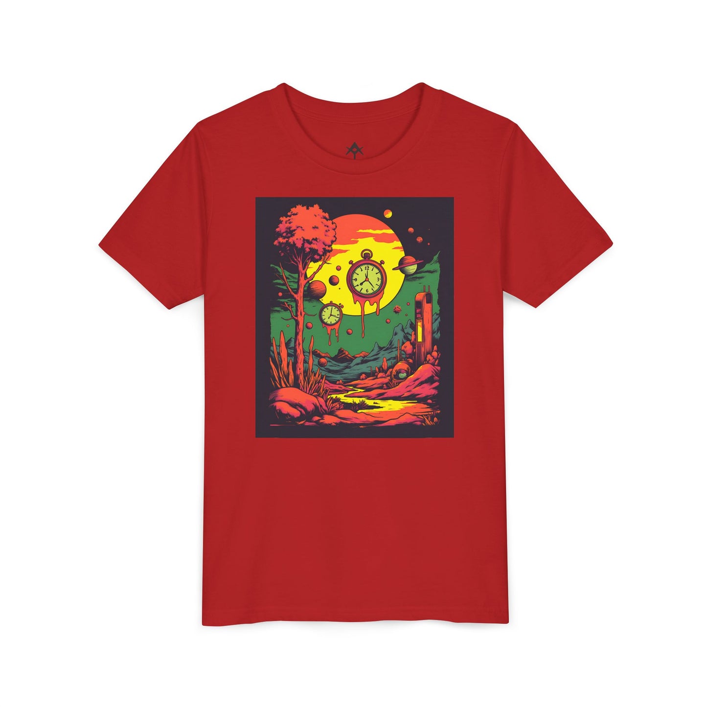 Youth Short Sleeve Tee | Surreal Dripping Geometry