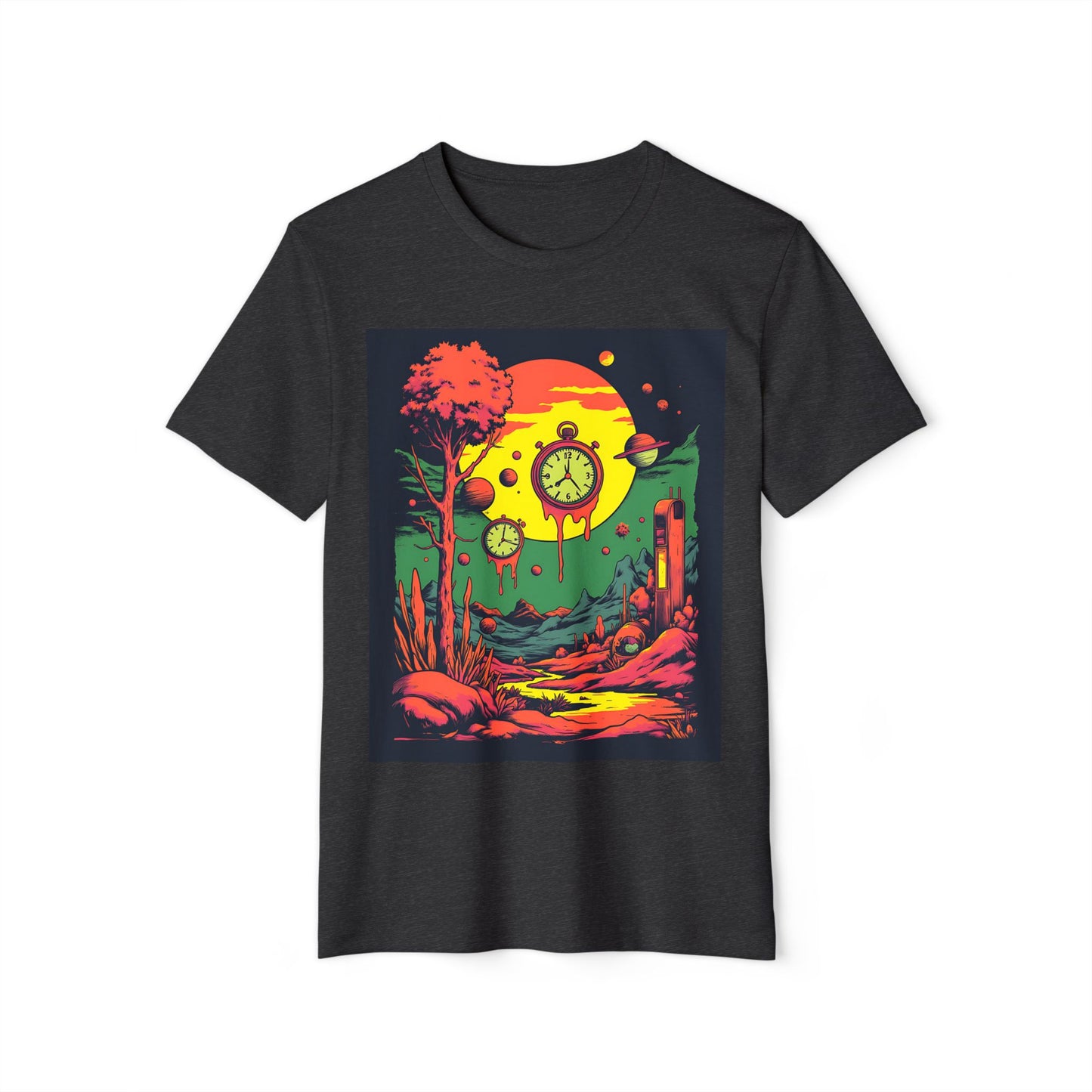 Unisex Recycled Organic T-Shirt | Surreal Dripping Geometry