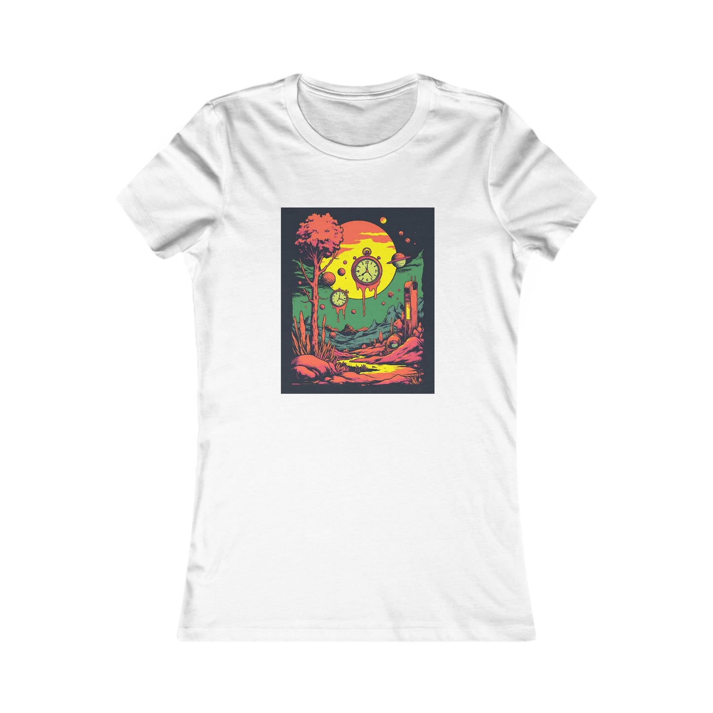 Women's Favorite Tee | Surreal Dripping Geometry
