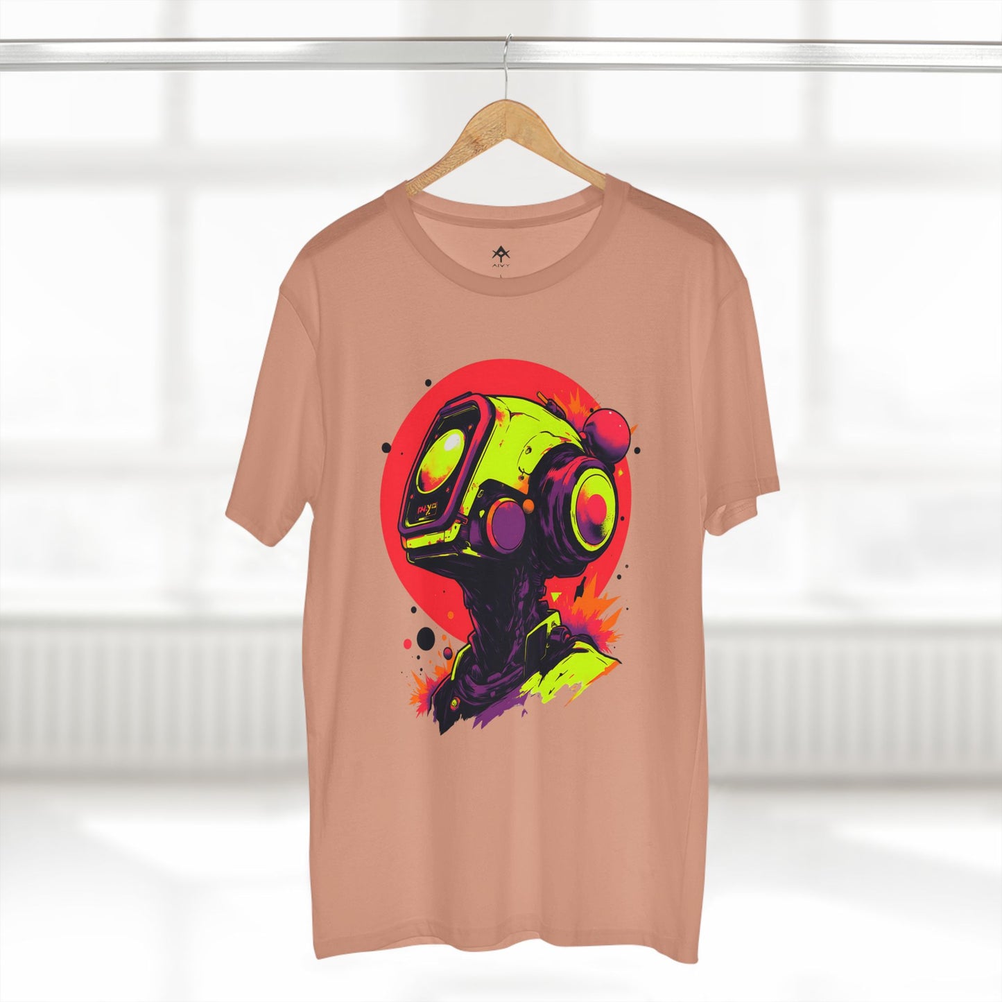 Adult Staple Tee | Y2K Abstract Robot T-Shirt Design