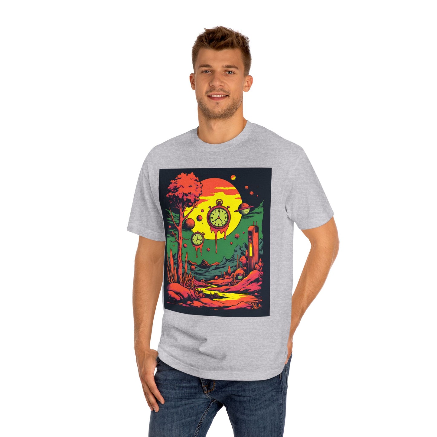 Unisex Classic Tee | Surreal Dripping Geometry