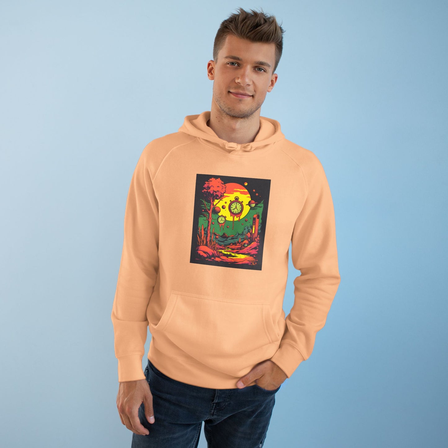Unisex Supply Hoodie | Surreal Dripping Geometry