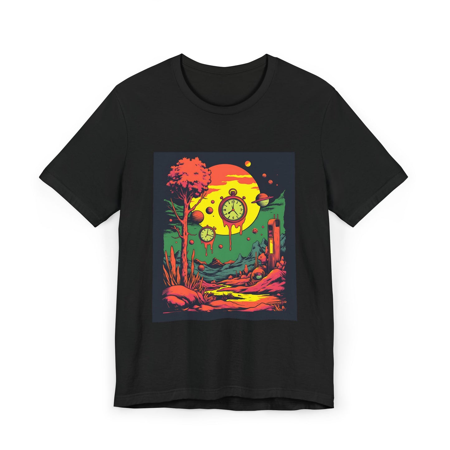 Unisex Jersey T-Shirt | Surreal Dripping Geometry