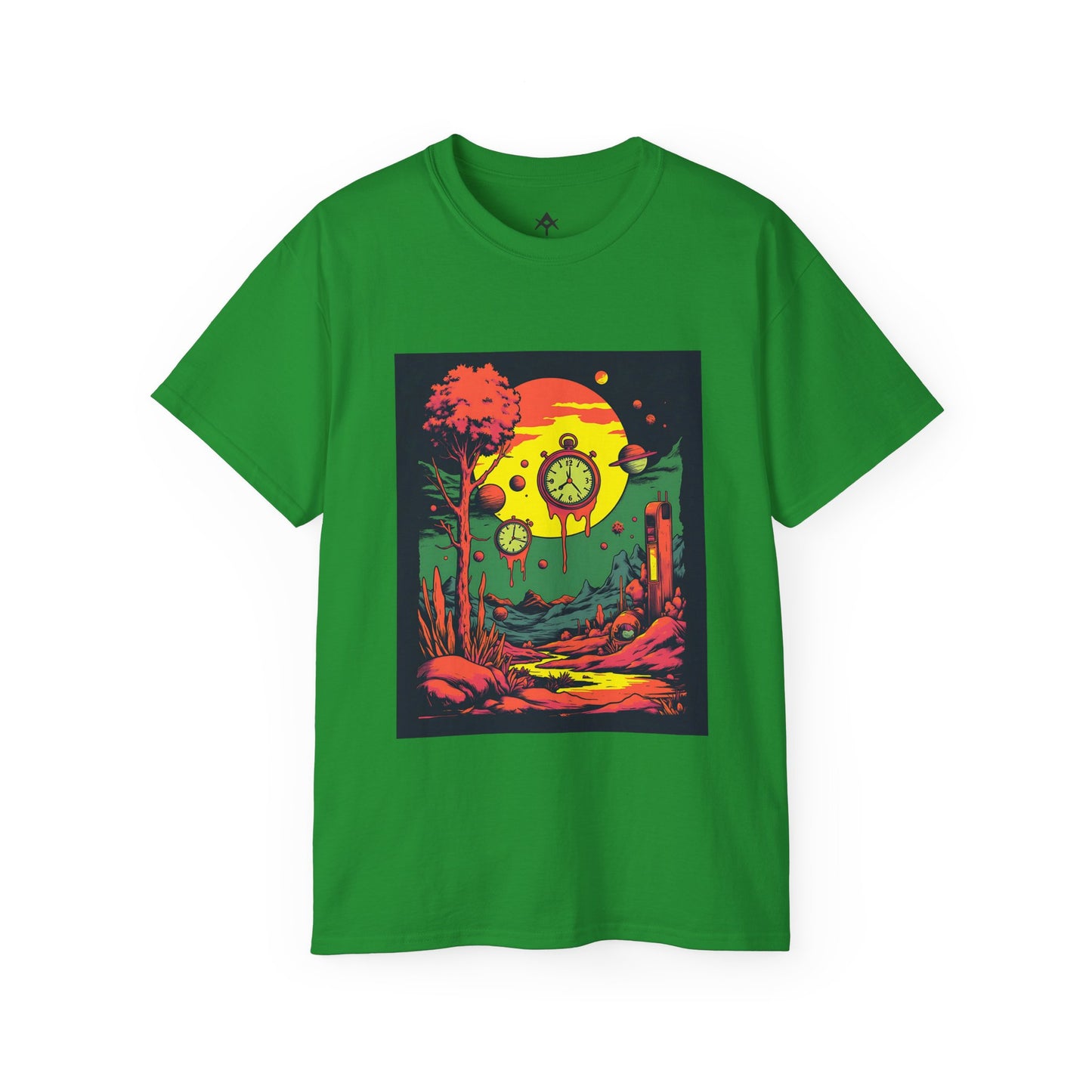 Unisex Ultra Cotton Tee | Surreal Dripping Geometry