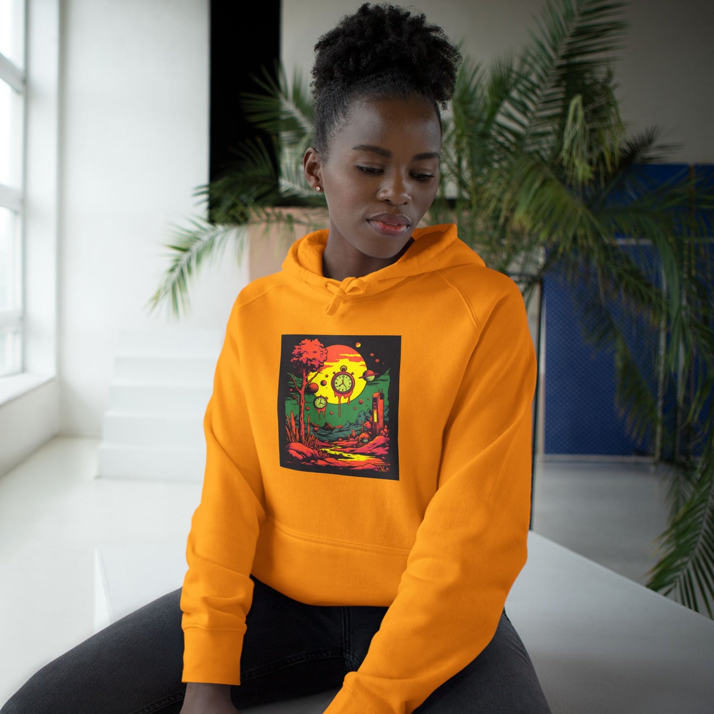 Unisex Supply Hoodie | Surreal Dripping Geometry