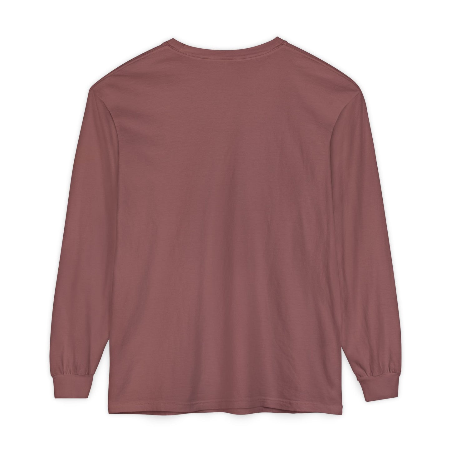Unisex Garment-dyed Long Sleeve T-Shirt | Surreal Dripping Geometry