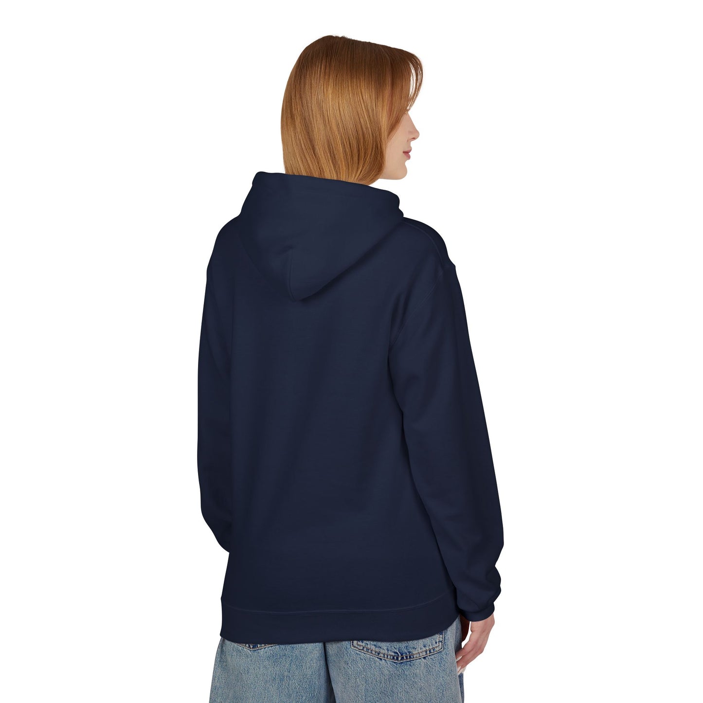 Unisex Midweight Softstyle Fleece Hoodie | Surreal Dripping Geometry