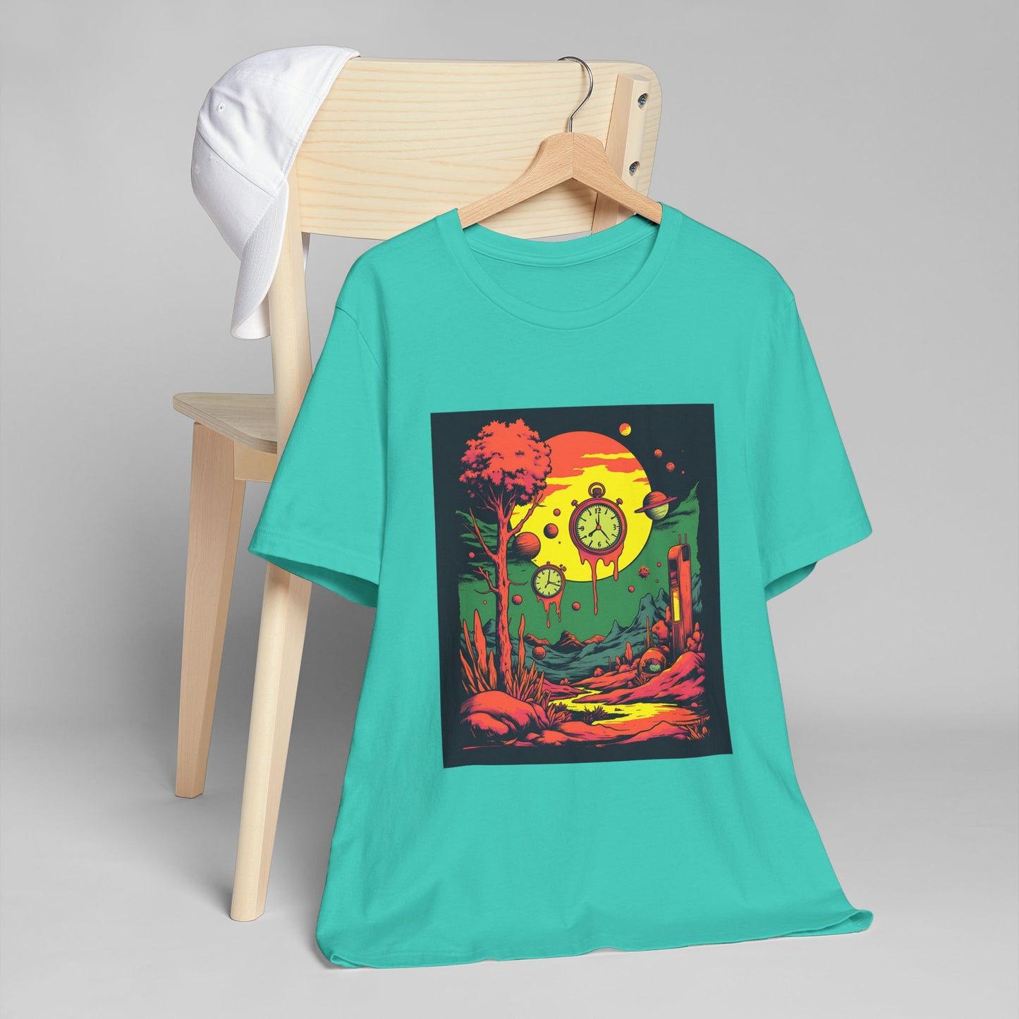 Unisex Jersey T-Shirt | Surreal Dripping Geometry