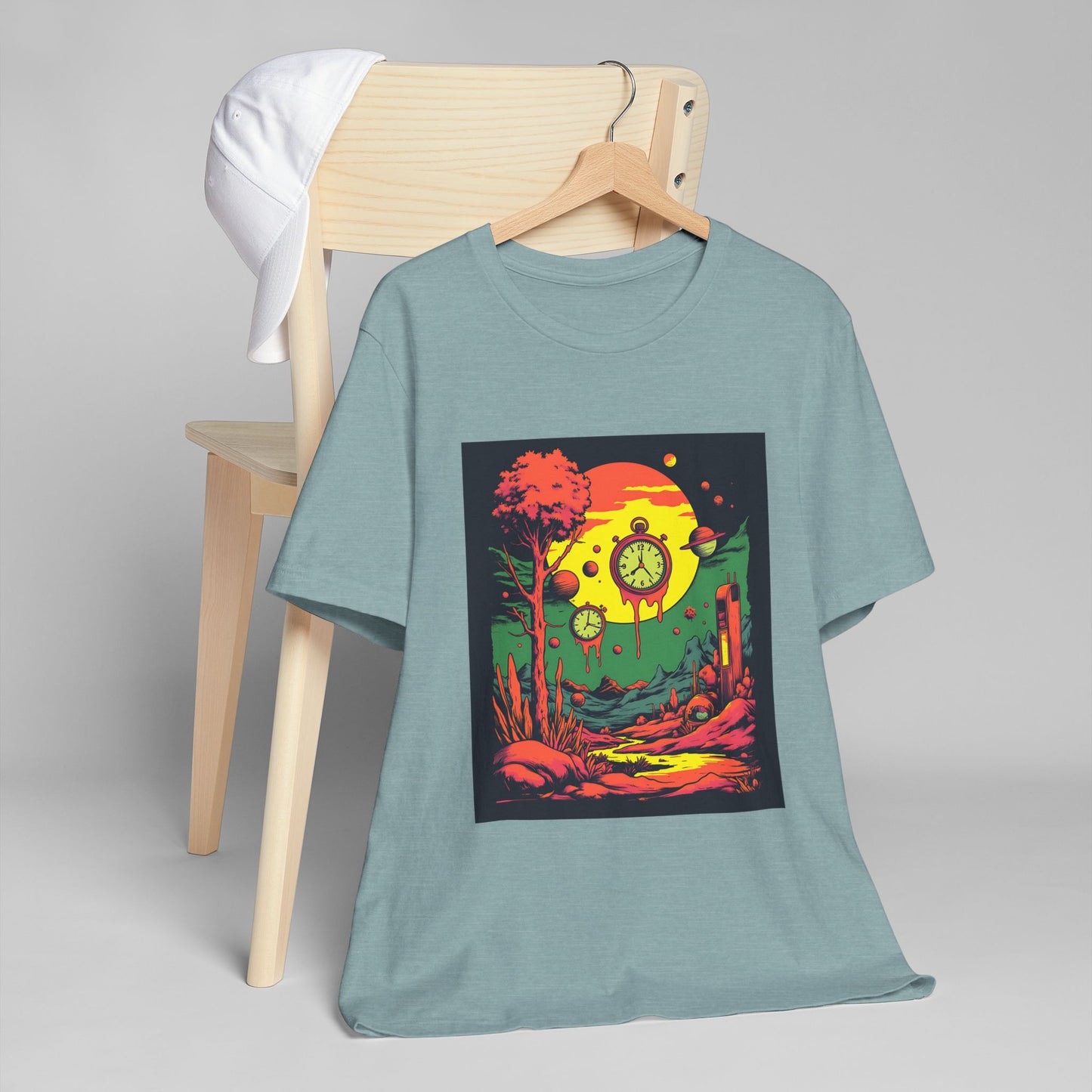 Unisex Jersey T-Shirt | Surreal Dripping Geometry