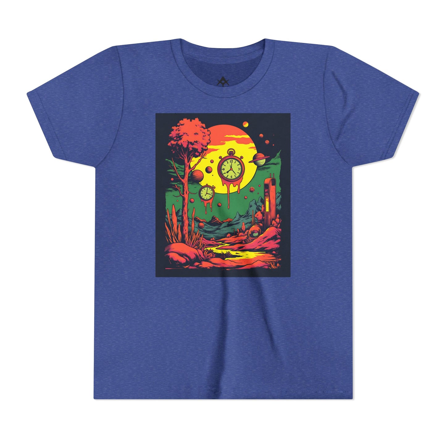 Youth Short Sleeve Tee | Surreal Dripping Geometry