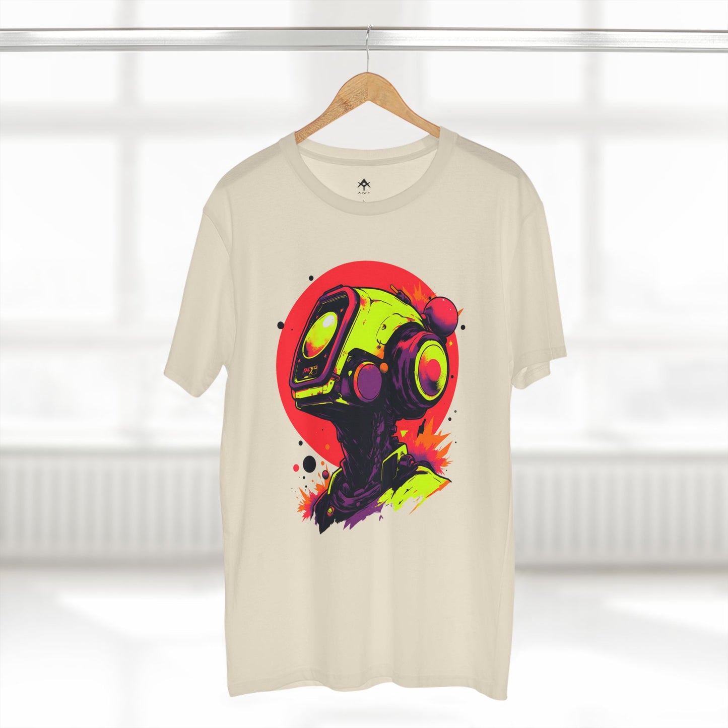 Adult Staple Tee | Y2K Abstract Robot T-Shirt Design