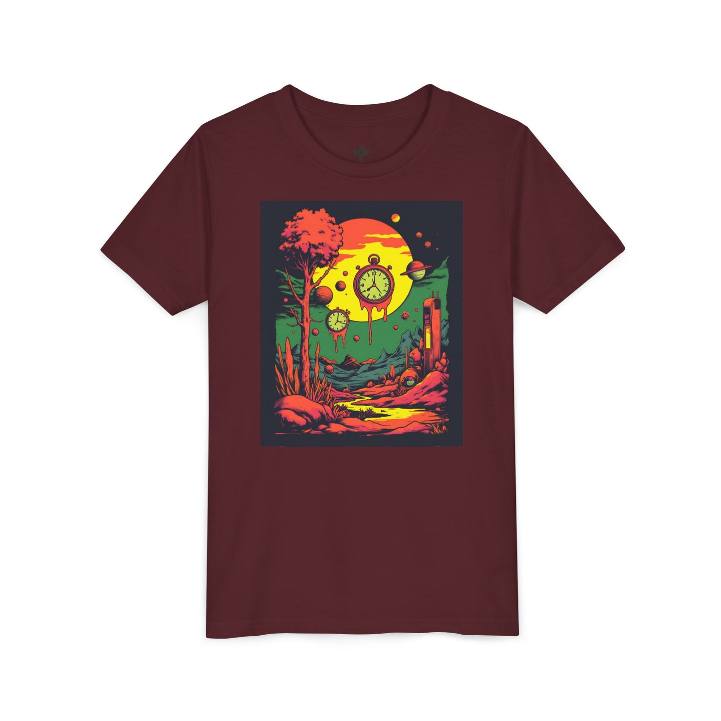 Youth Short Sleeve Tee | Surreal Dripping Geometry