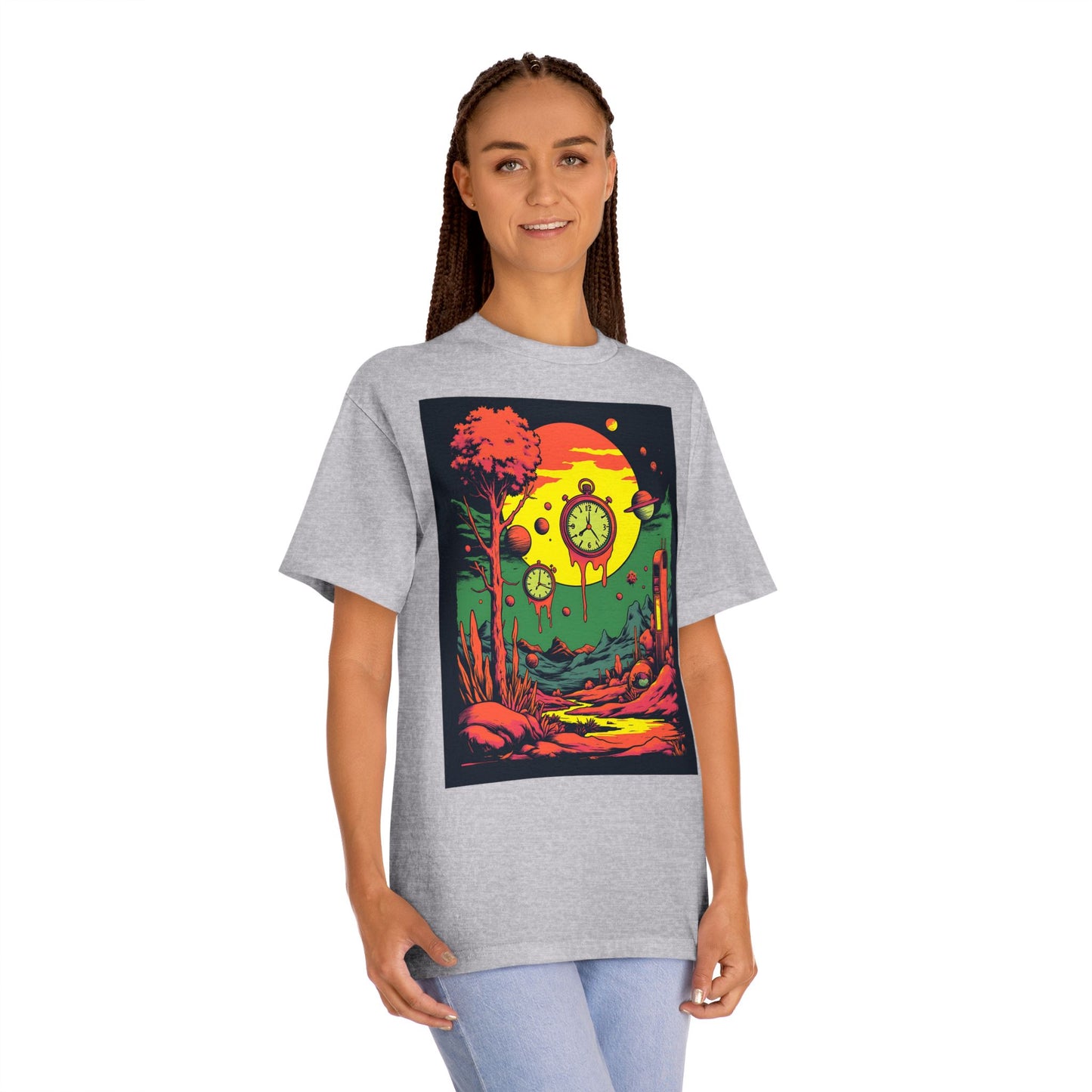 Unisex Classic Tee | Surreal Dripping Geometry