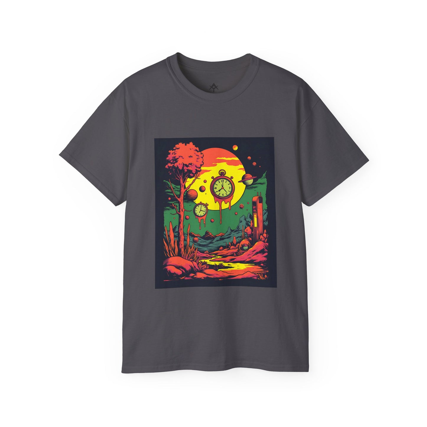 Unisex Ultra Cotton Tee | Surreal Dripping Geometry