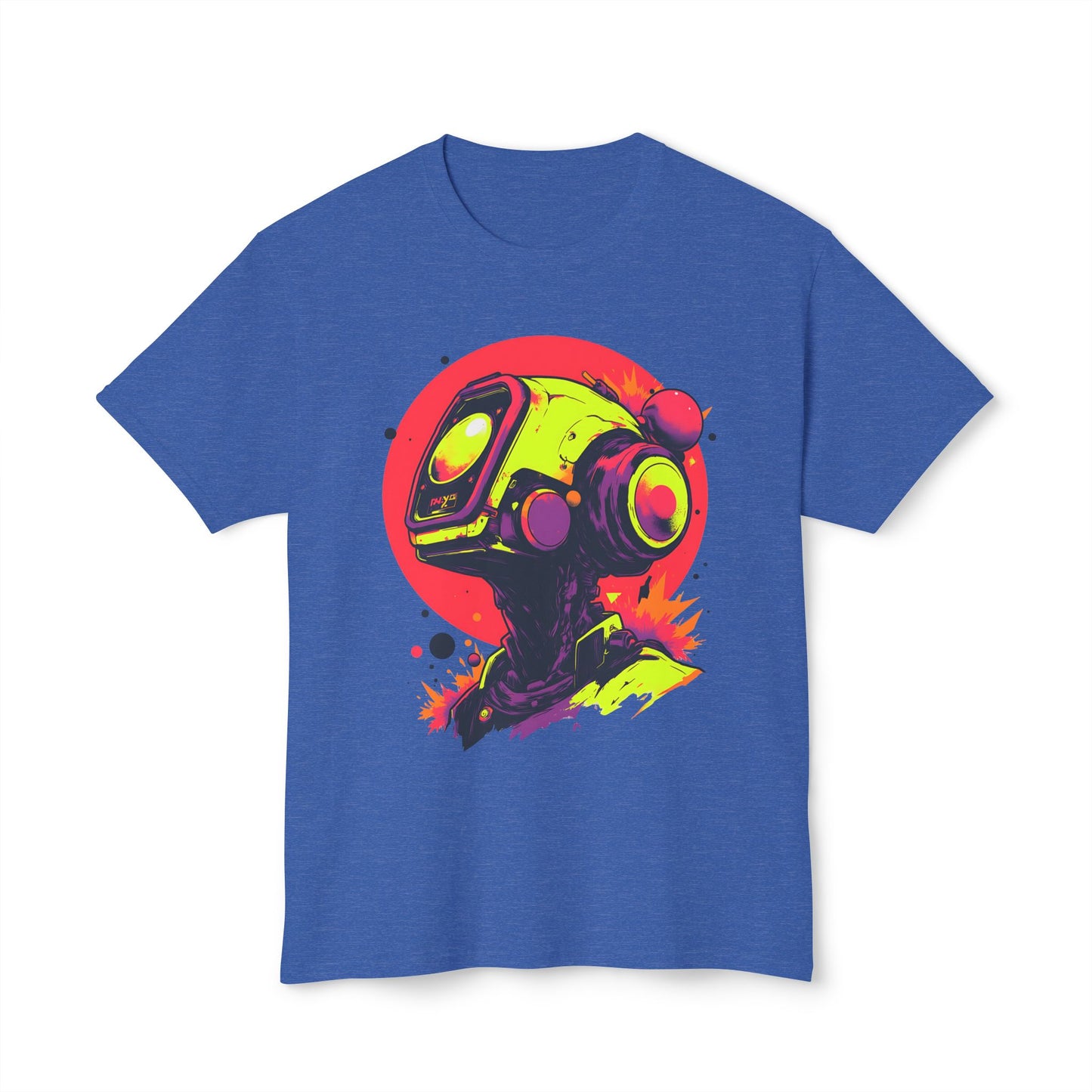 Unisex HD Cotton™ T-shirt | Y2K Abstract Robot T-Shirt Design