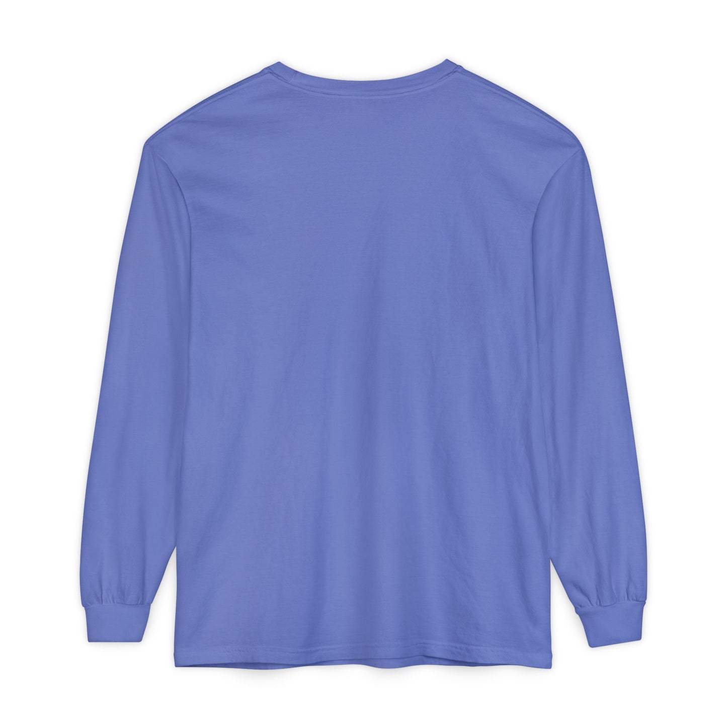 Unisex Garment-dyed Long Sleeve T-Shirt | Surreal Dripping Geometry