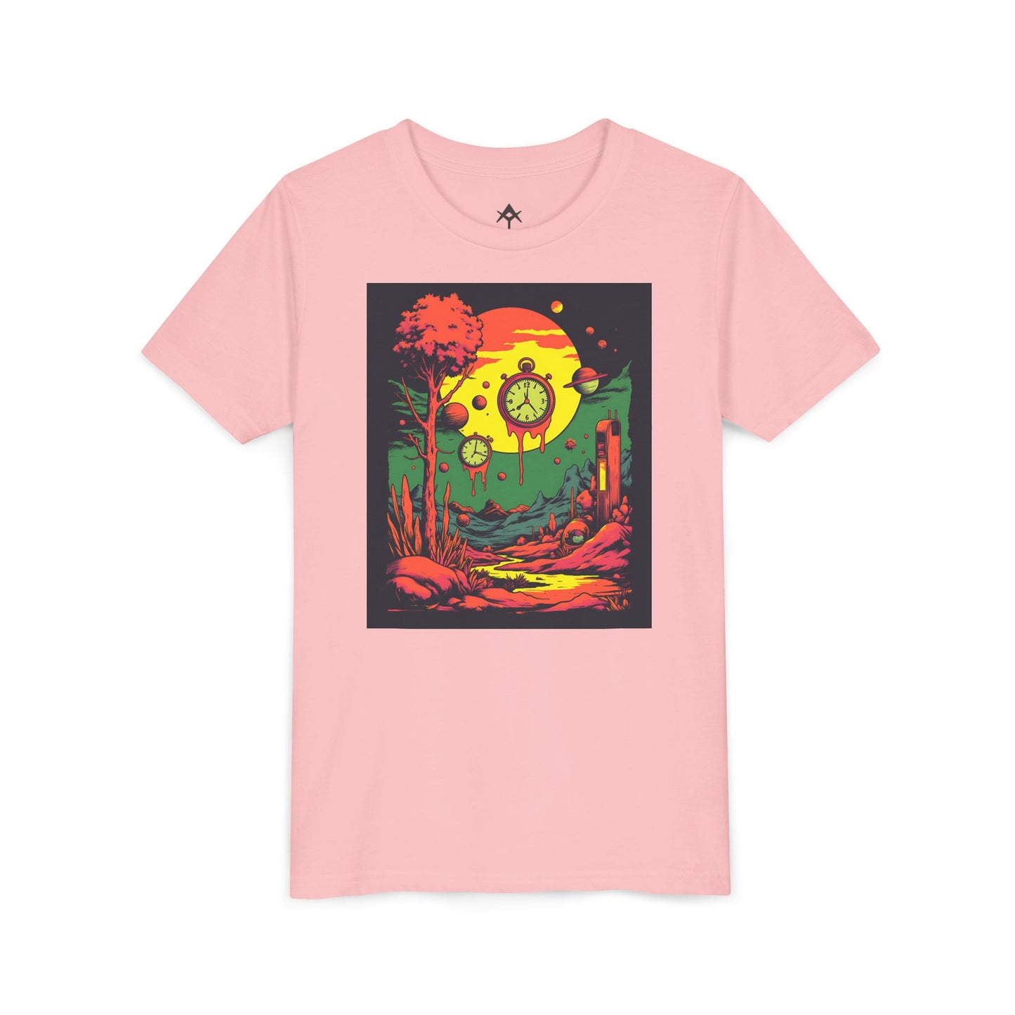 Youth Short Sleeve Tee | Surreal Dripping Geometry