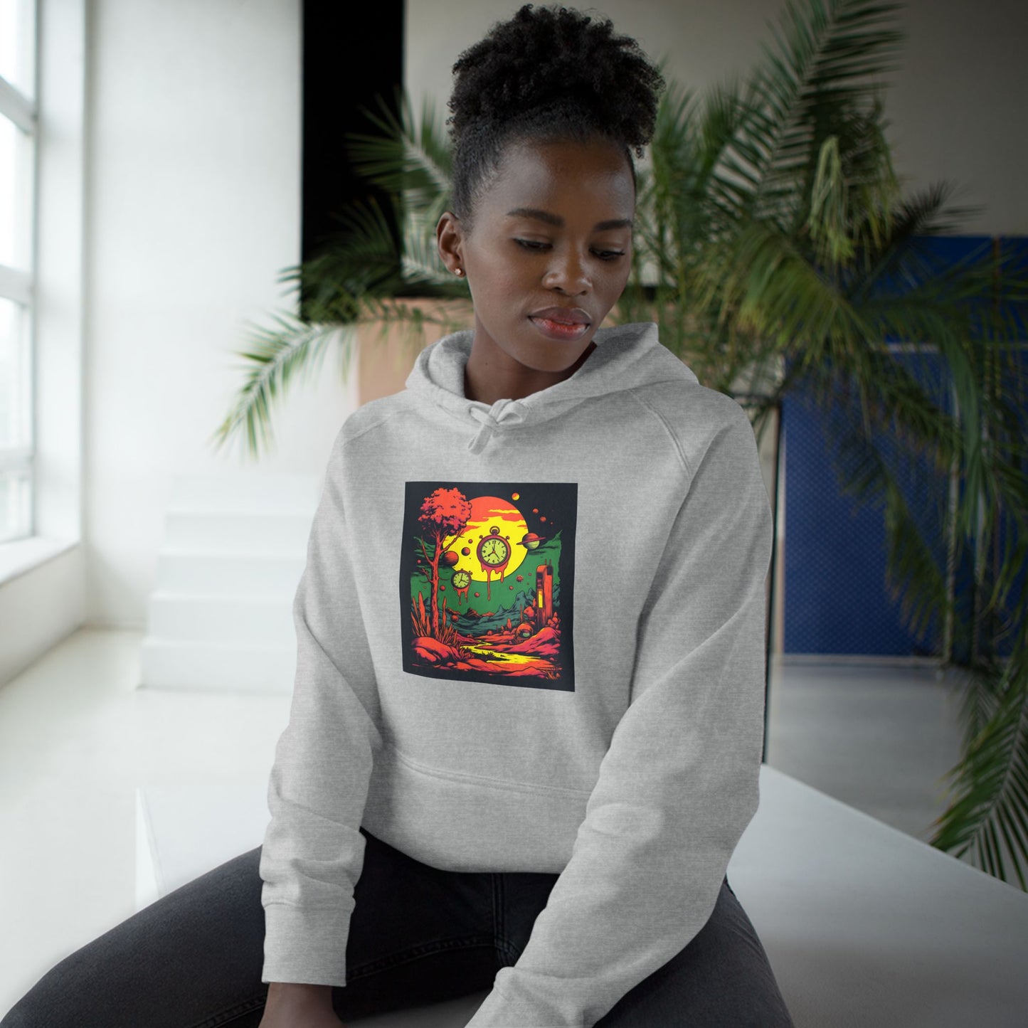 Unisex Supply Hoodie | Surreal Dripping Geometry