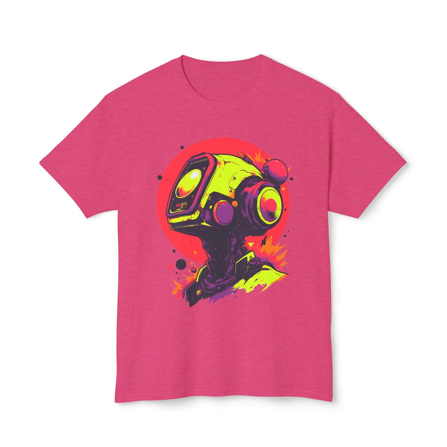 Unisex HD Cotton™ T-shirt | Y2K Abstract Robot T-Shirt Design