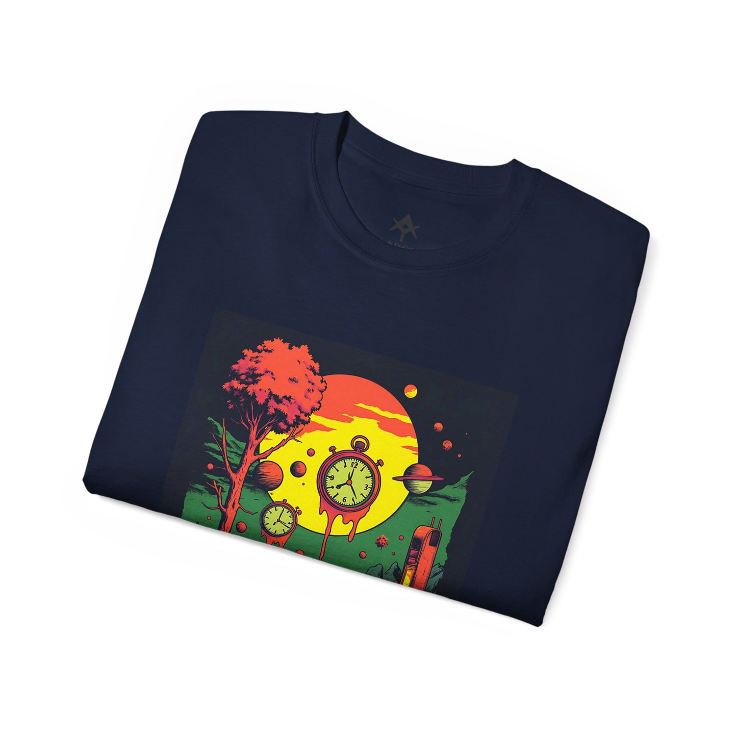 Unisex Ultra Cotton Tee | Surreal Dripping Geometry
