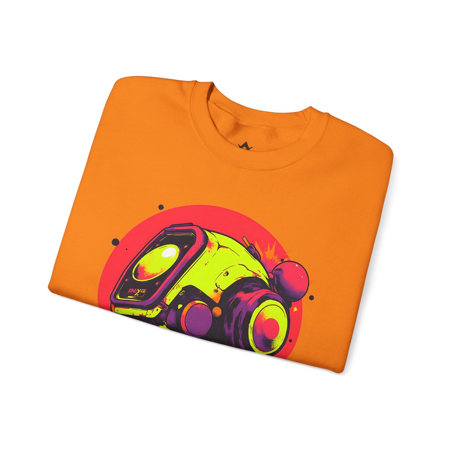 Unisex Heavy Blend™ Crewneck Sweatshirt | Y2K Abstract Robot T-Shirt Design
