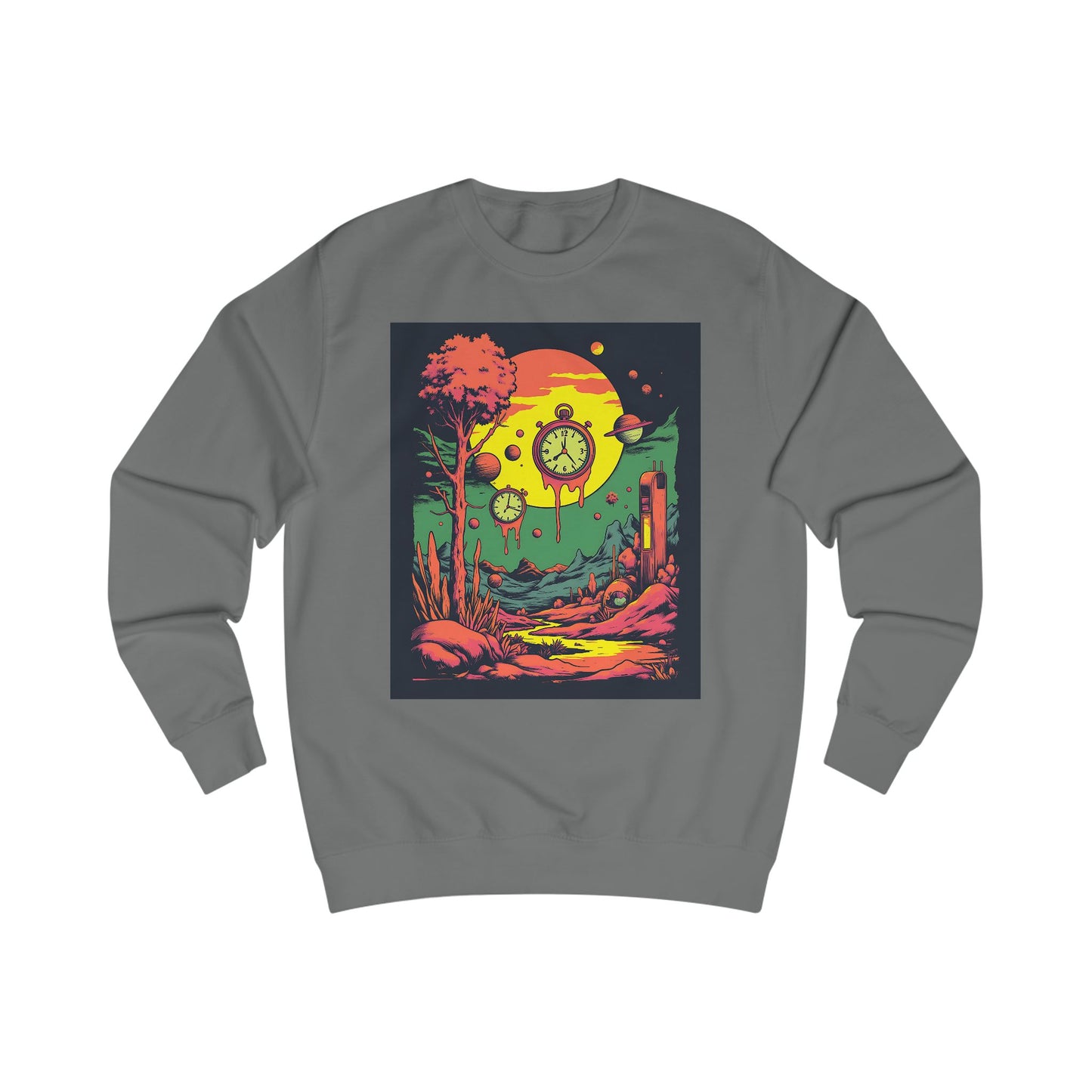Unisex Sweatshirt | Surreal Dripping Geometry