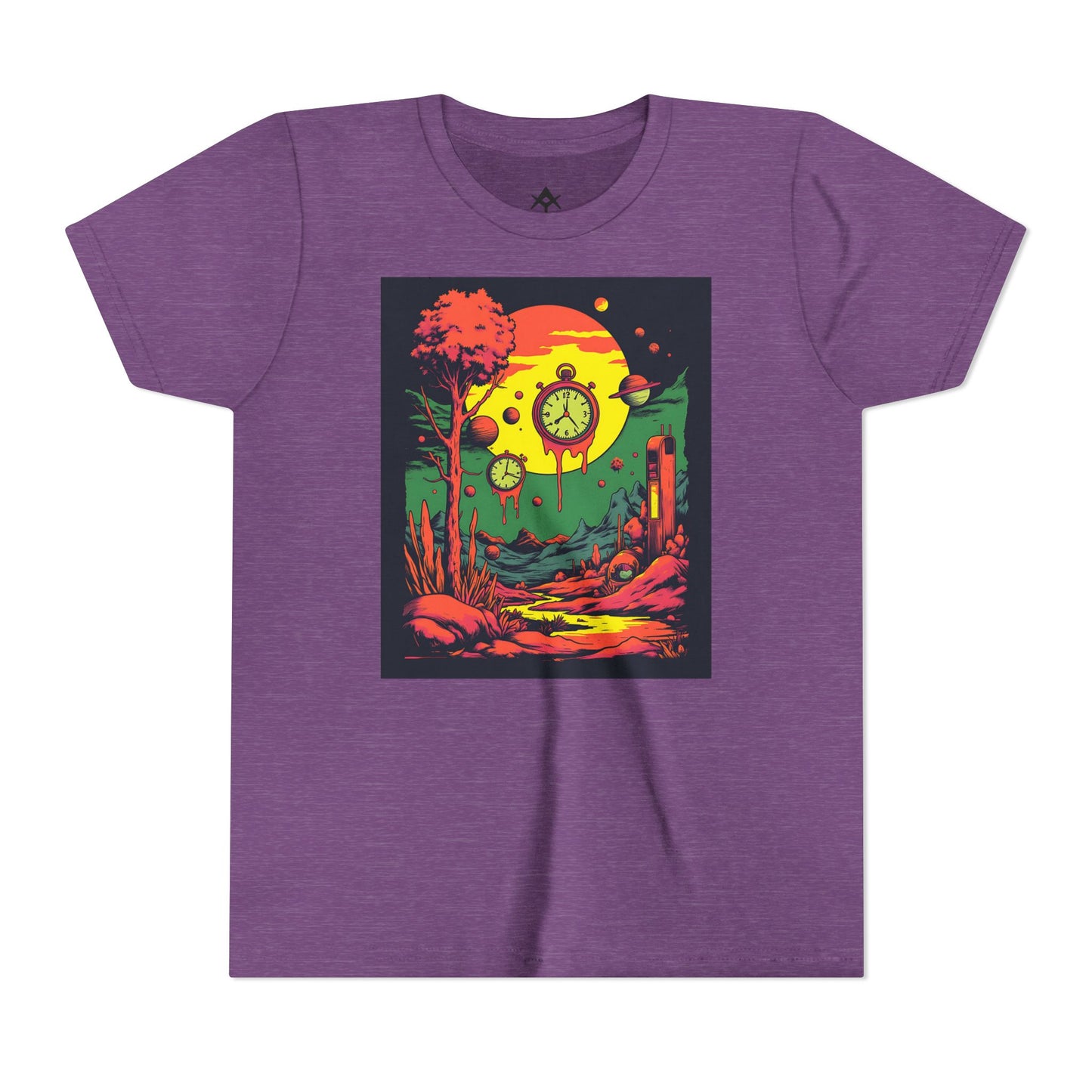 Youth Short Sleeve Tee | Surreal Dripping Geometry