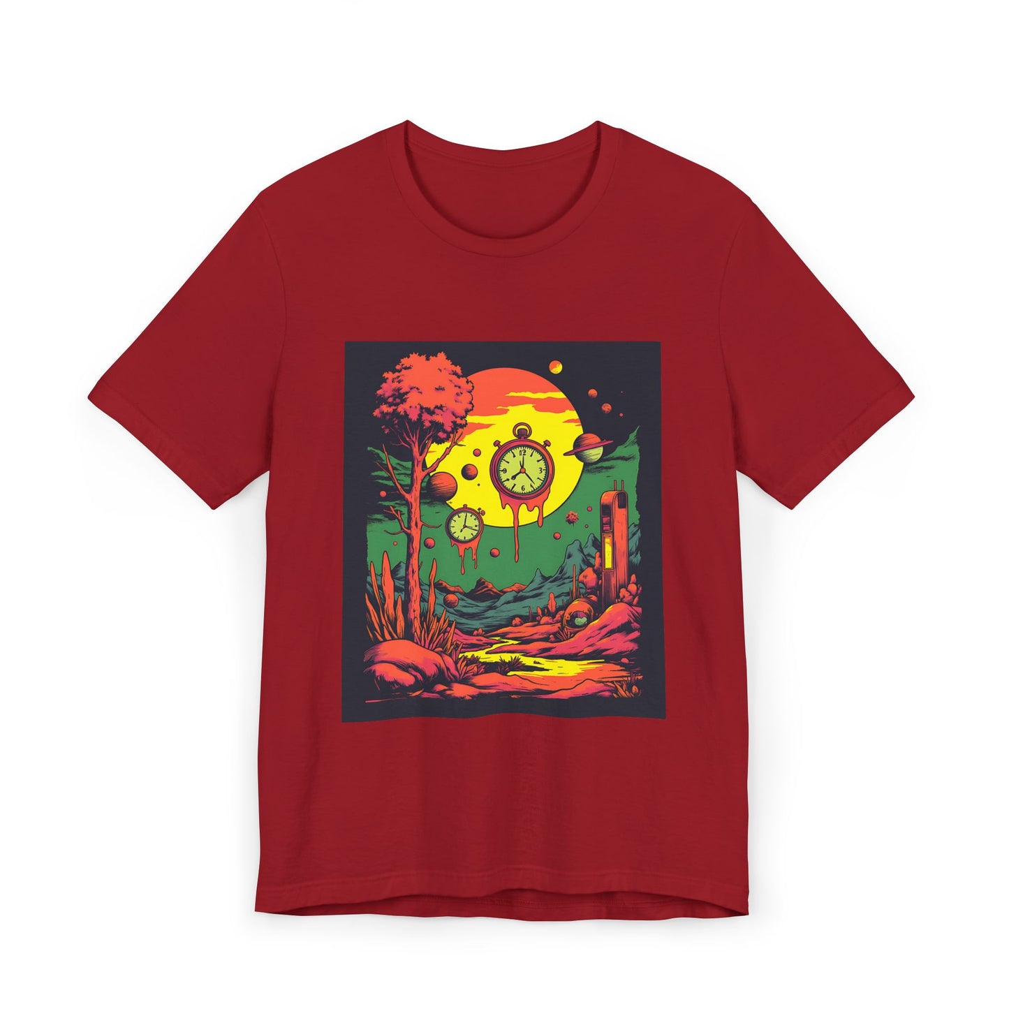 Unisex Jersey T-Shirt | Surreal Dripping Geometry