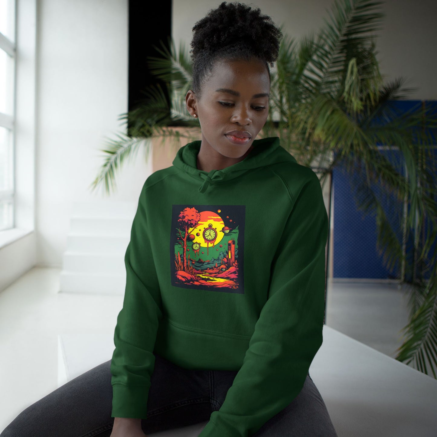 Unisex Supply Hoodie | Surreal Dripping Geometry