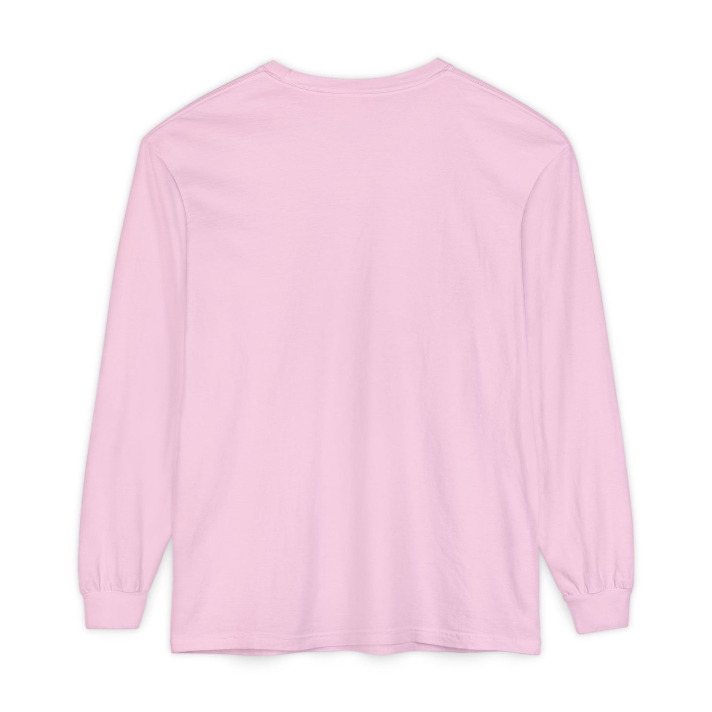 Unisex Garment-dyed Long Sleeve T-Shirt | Surreal Dripping Geometry