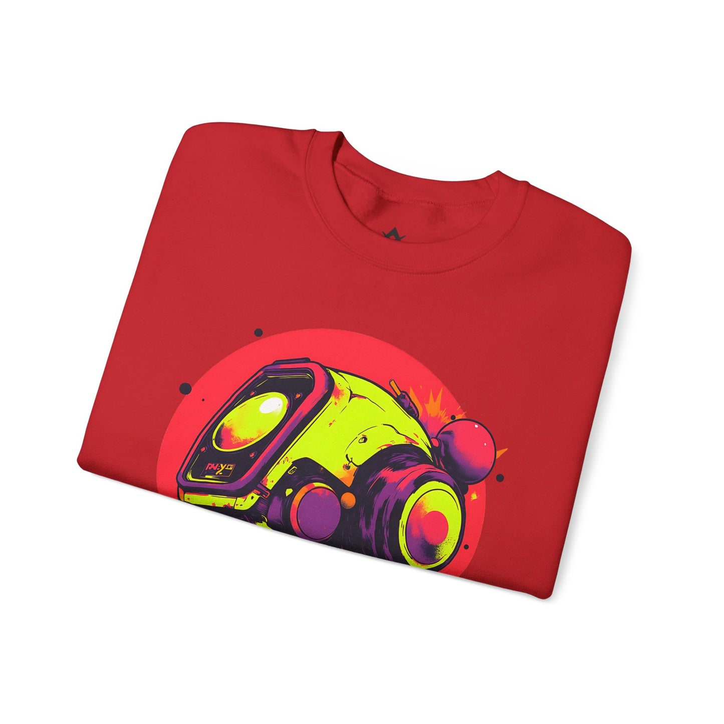 Unisex Heavy Blend™ Crewneck Sweatshirt | Y2K Abstract Robot T-Shirt Design