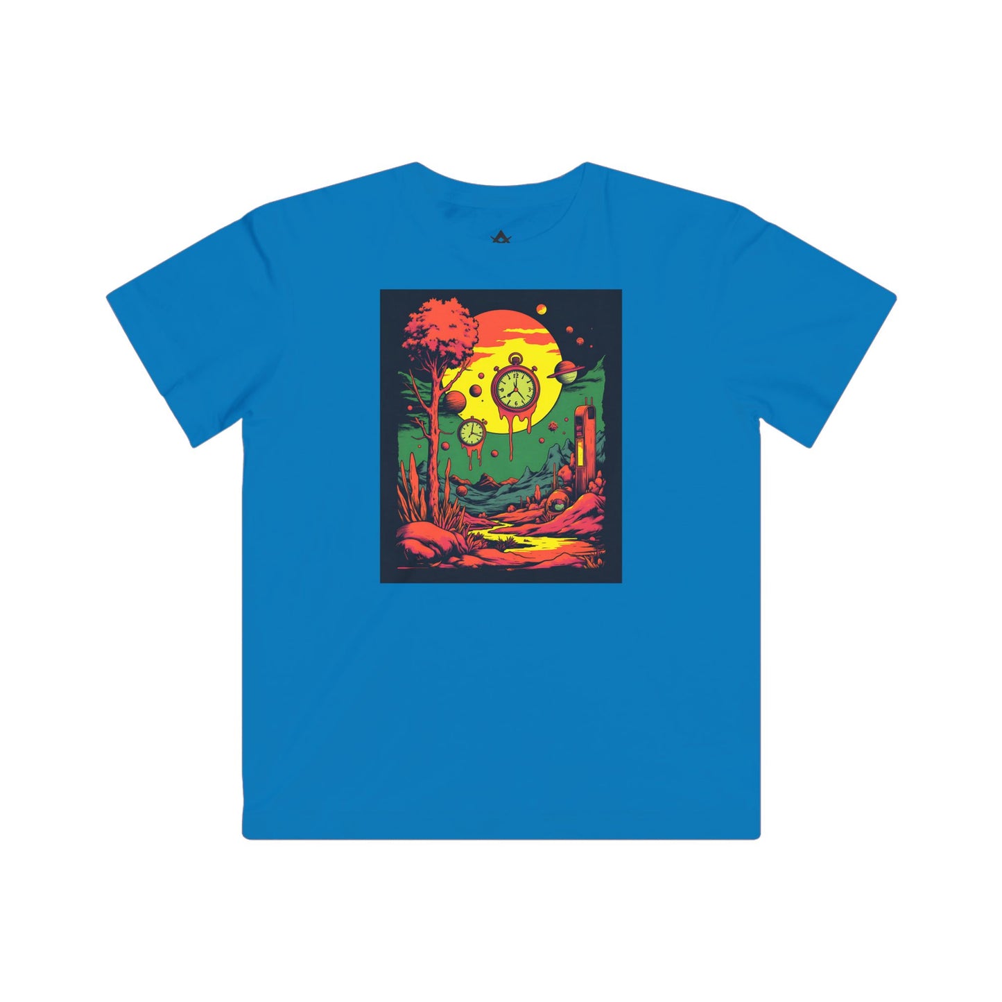 Kids Fine Jersey Tee | Surreal Dripping Geometry