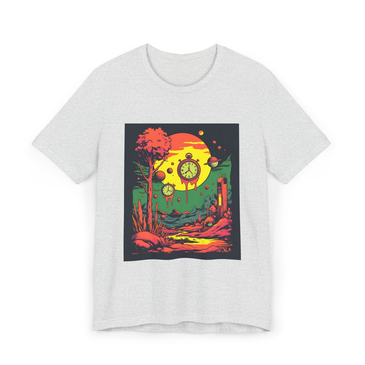 Unisex Jersey T-Shirt | Surreal Dripping Geometry