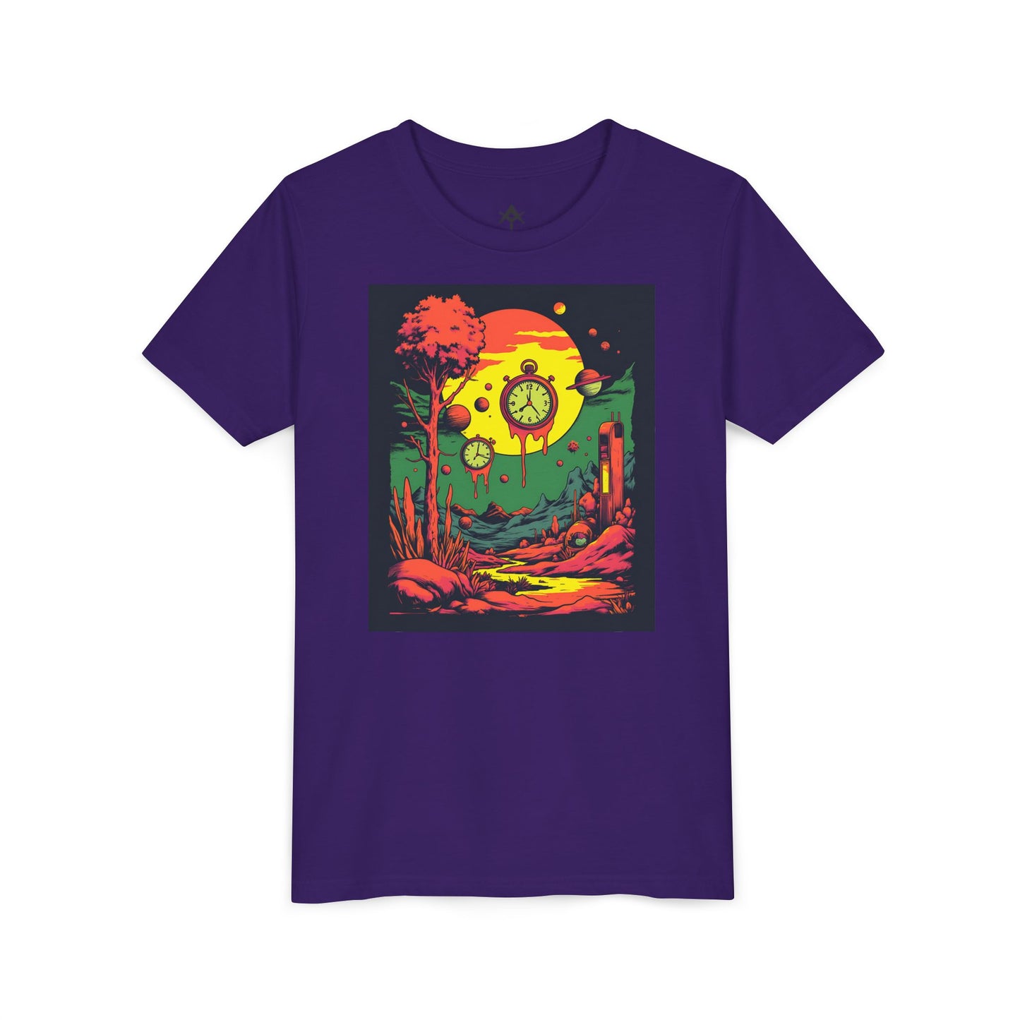 Youth Short Sleeve Tee | Surreal Dripping Geometry