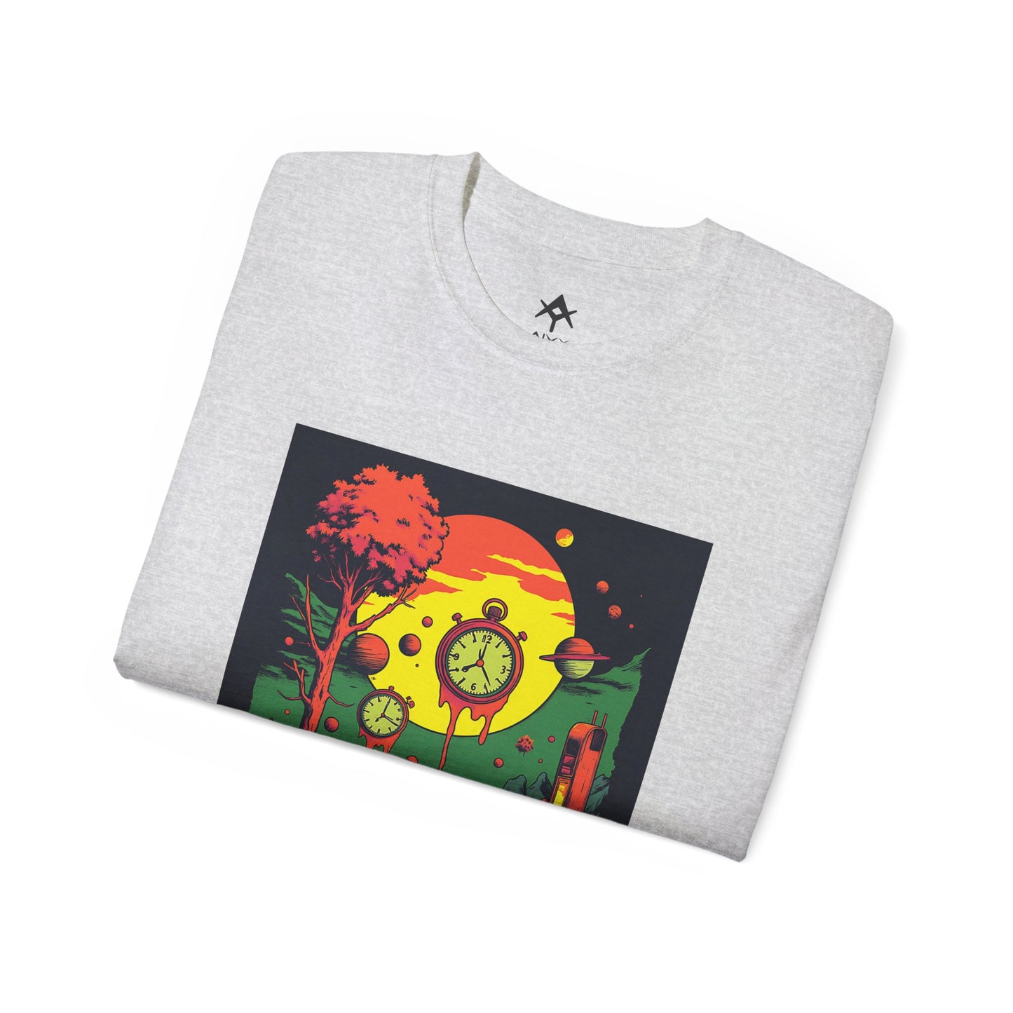 Unisex Ultra Cotton Tee | Surreal Dripping Geometry