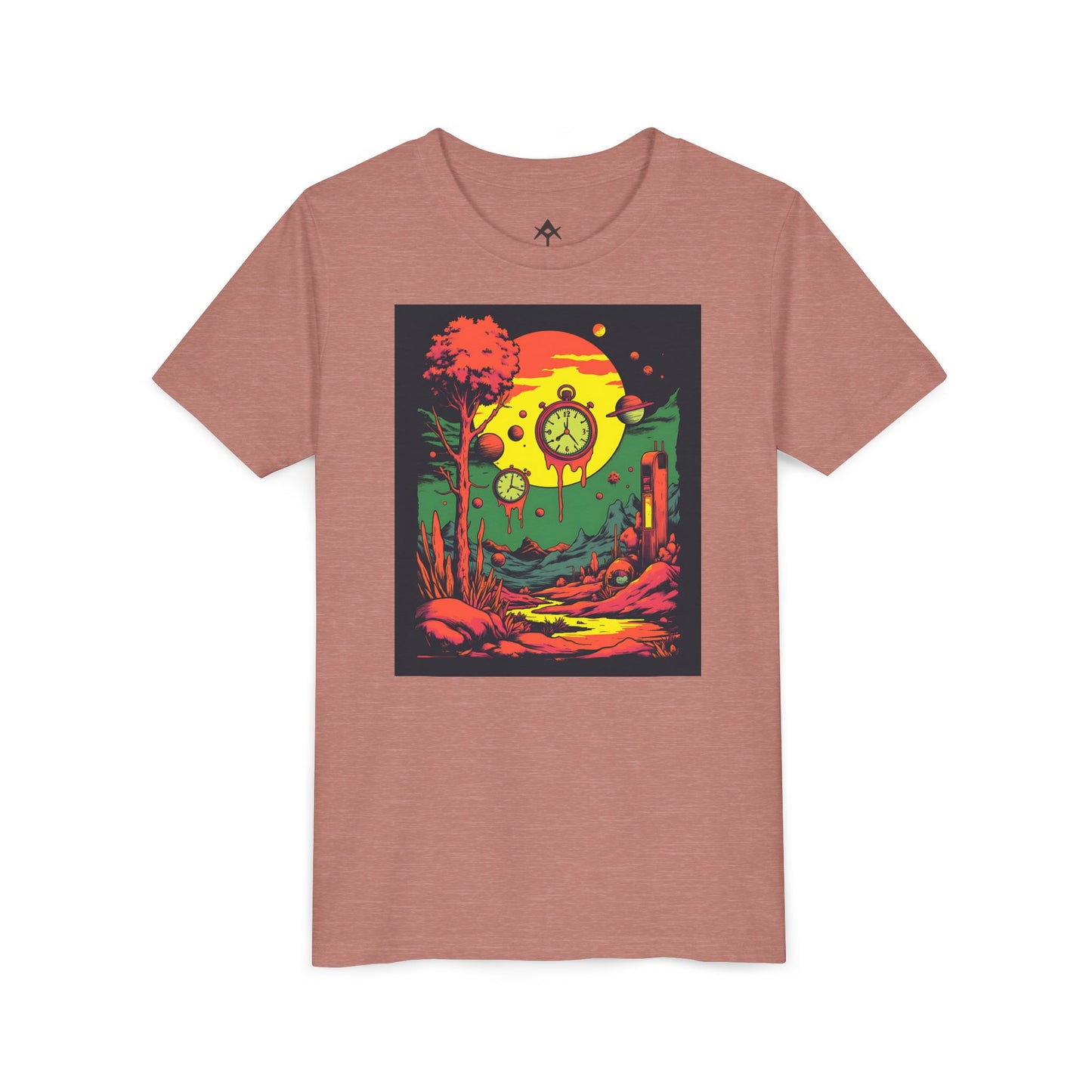 Youth Short Sleeve Tee | Surreal Dripping Geometry