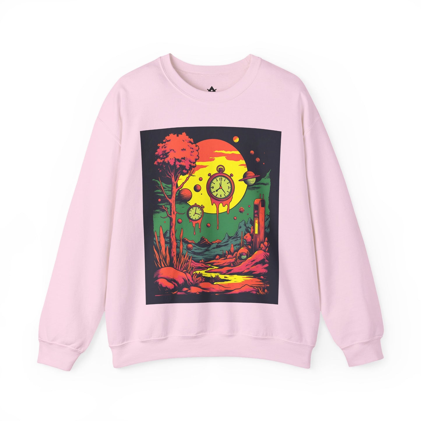 Unisex Heavy Blend™ Crewneck Sweatshirt | Surreal Dripping Geometry