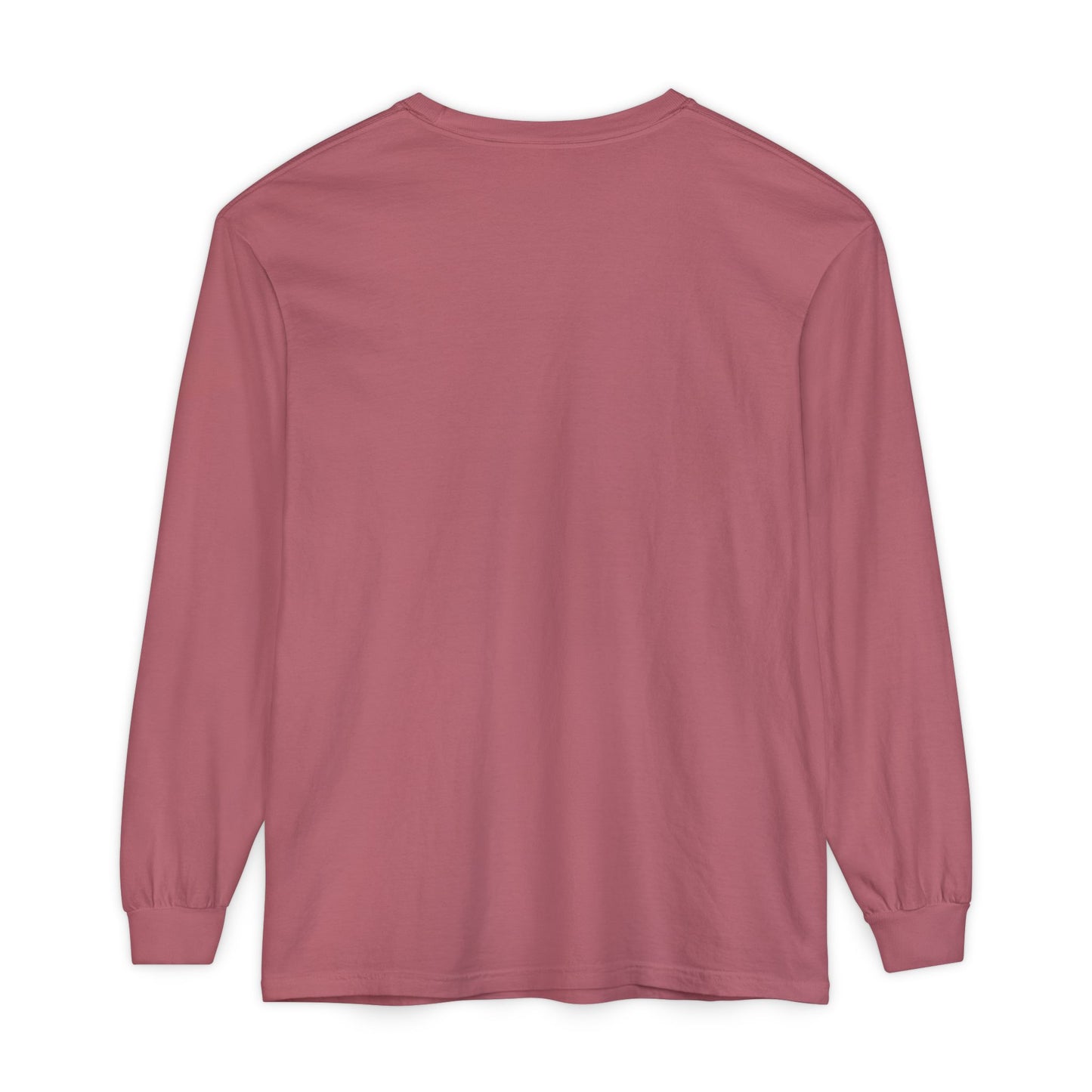 Unisex Garment-dyed Long Sleeve T-Shirt | Surreal Dripping Geometry