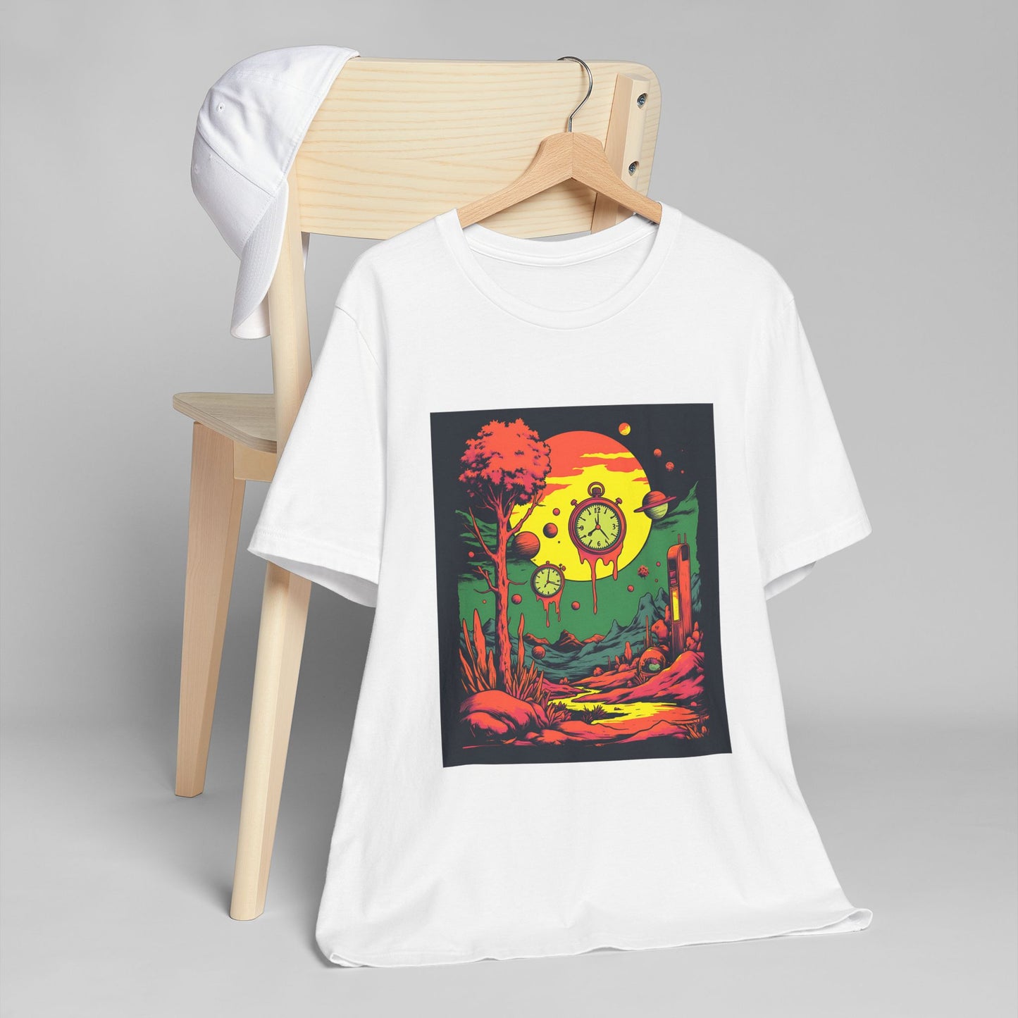 Unisex Jersey T-Shirt | Surreal Dripping Geometry