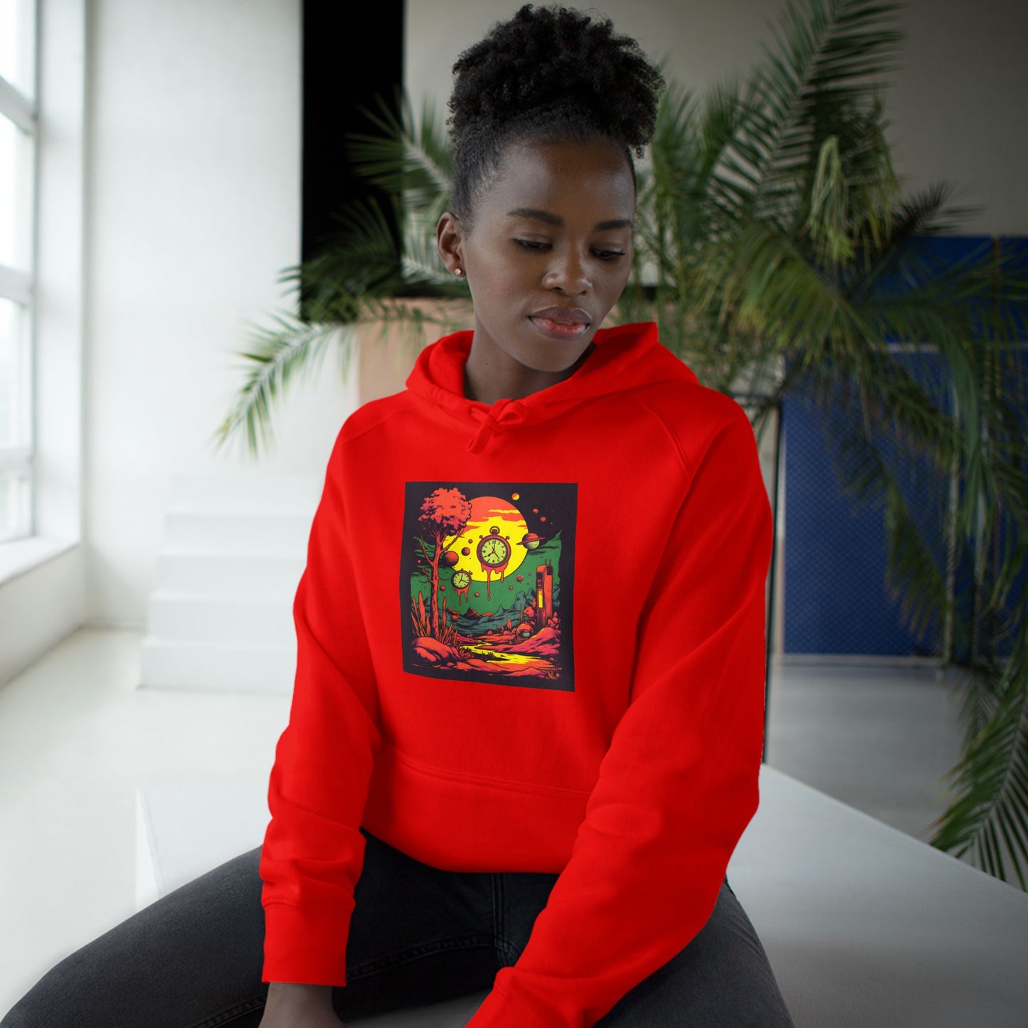 Unisex Supply Hoodie | Surreal Dripping Geometry