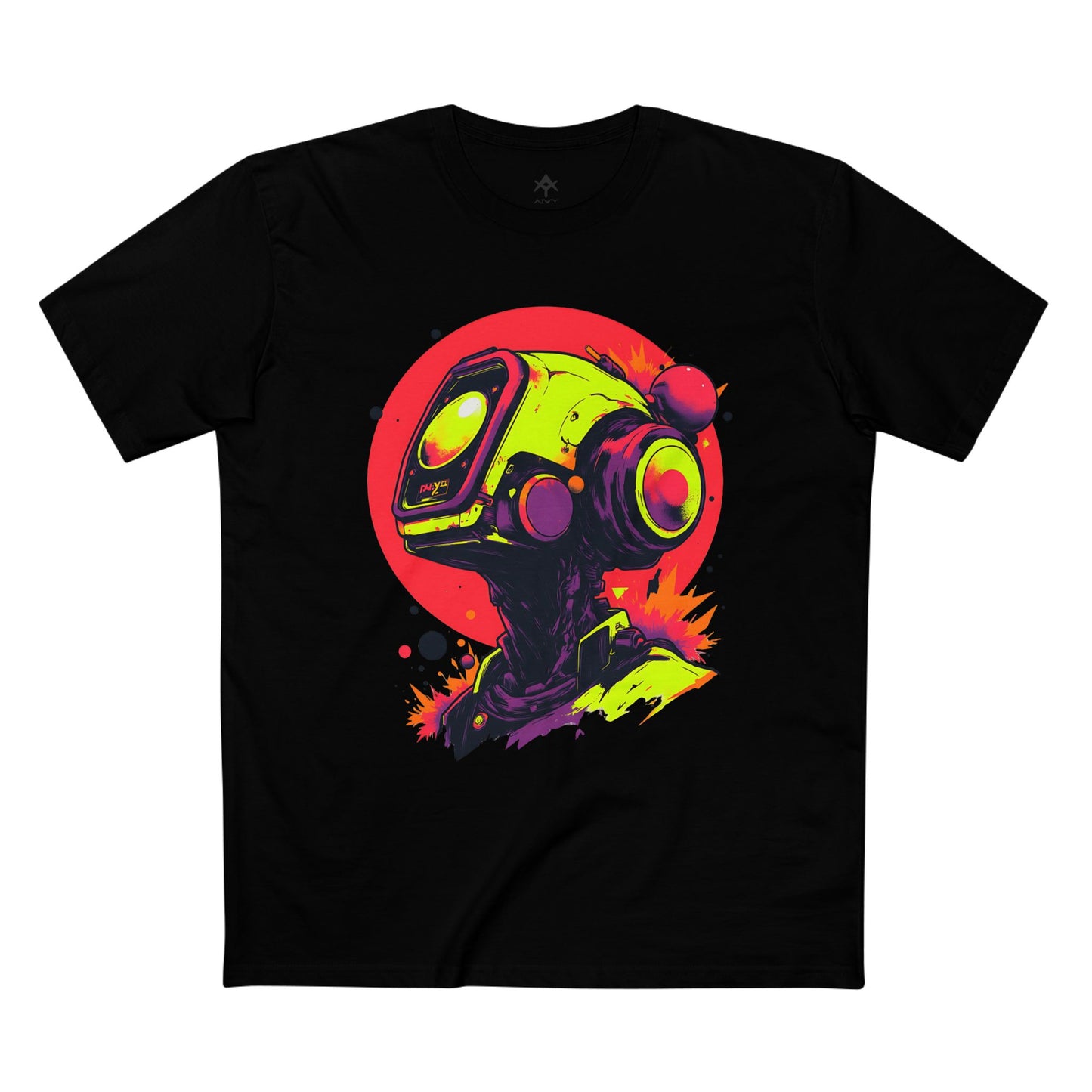 Adult Staple Tee | Y2K Abstract Robot T-Shirt Design