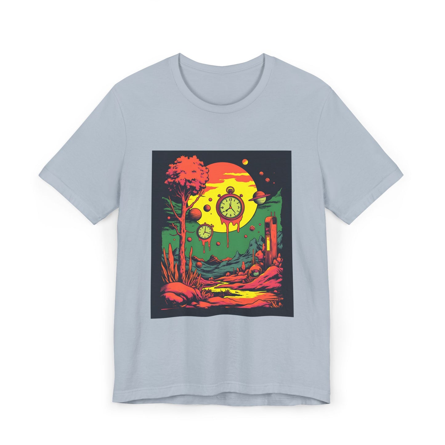 Unisex Jersey T-Shirt | Surreal Dripping Geometry
