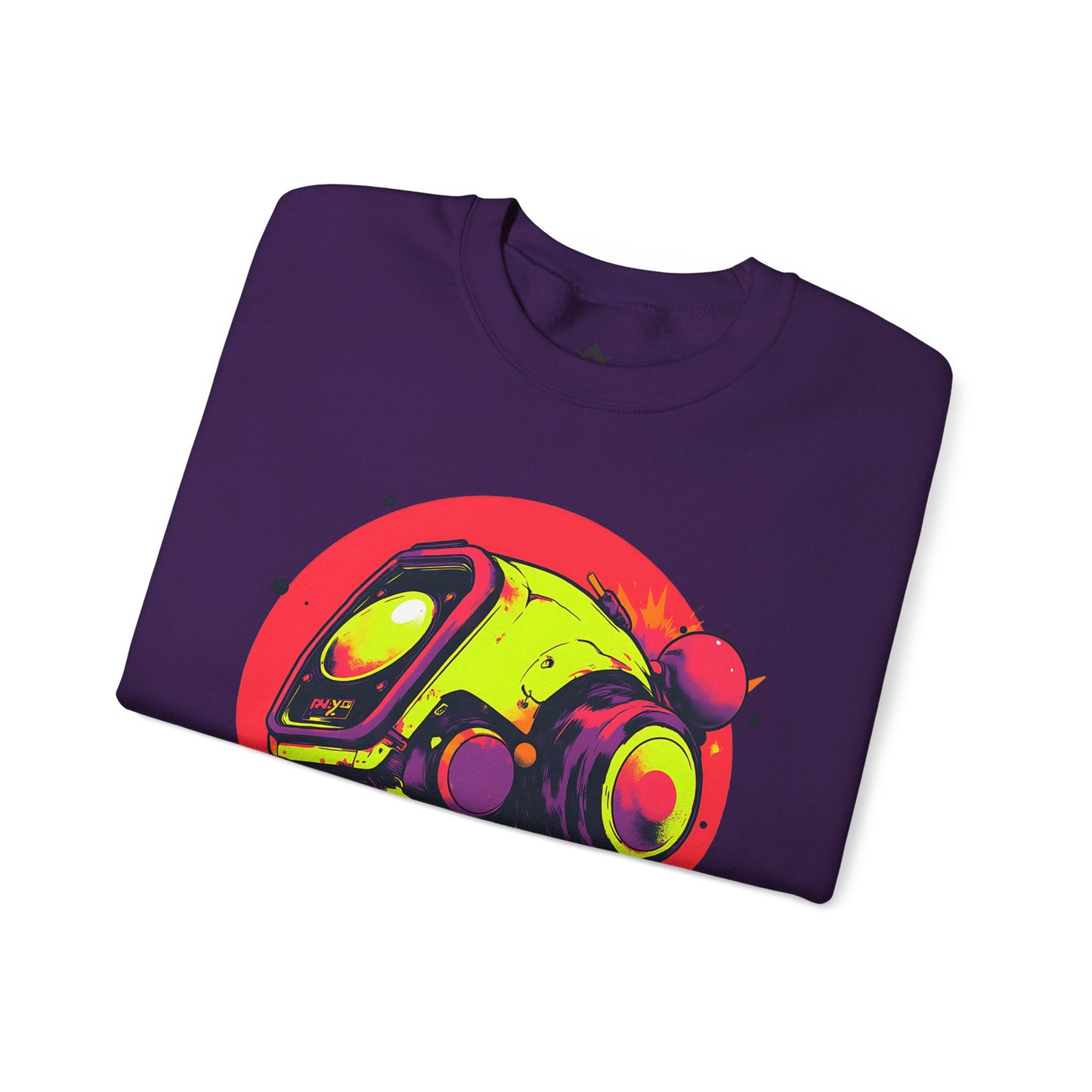 Unisex Heavy Blend™ Crewneck Sweatshirt | Y2K Abstract Robot T-Shirt Design