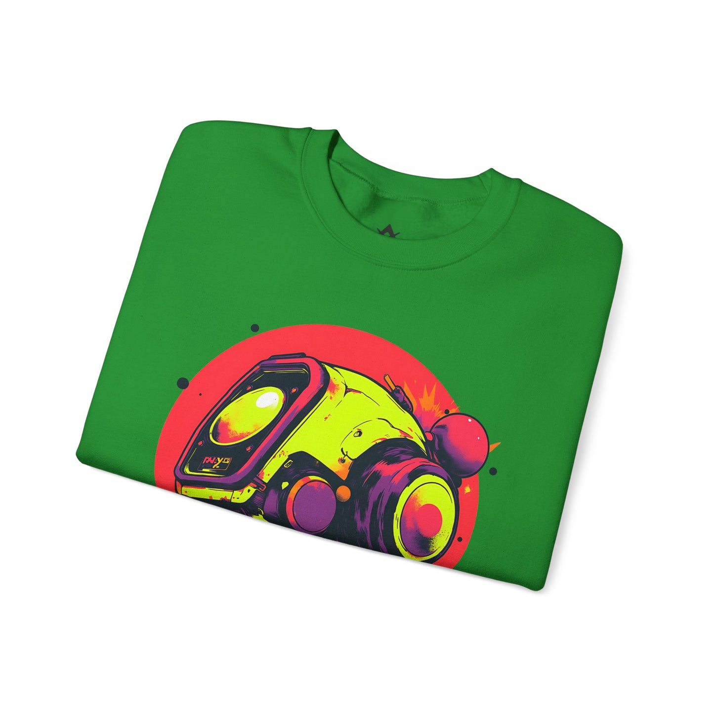 Unisex Heavy Blend™ Crewneck Sweatshirt | Y2K Abstract Robot T-Shirt Design