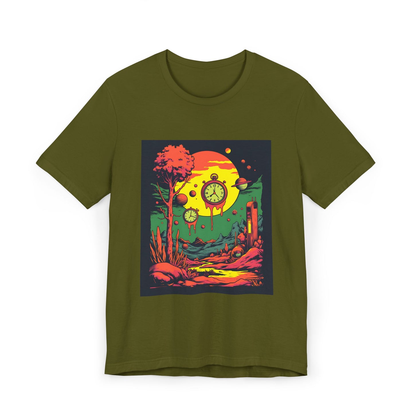 Unisex Jersey T-Shirt | Surreal Dripping Geometry