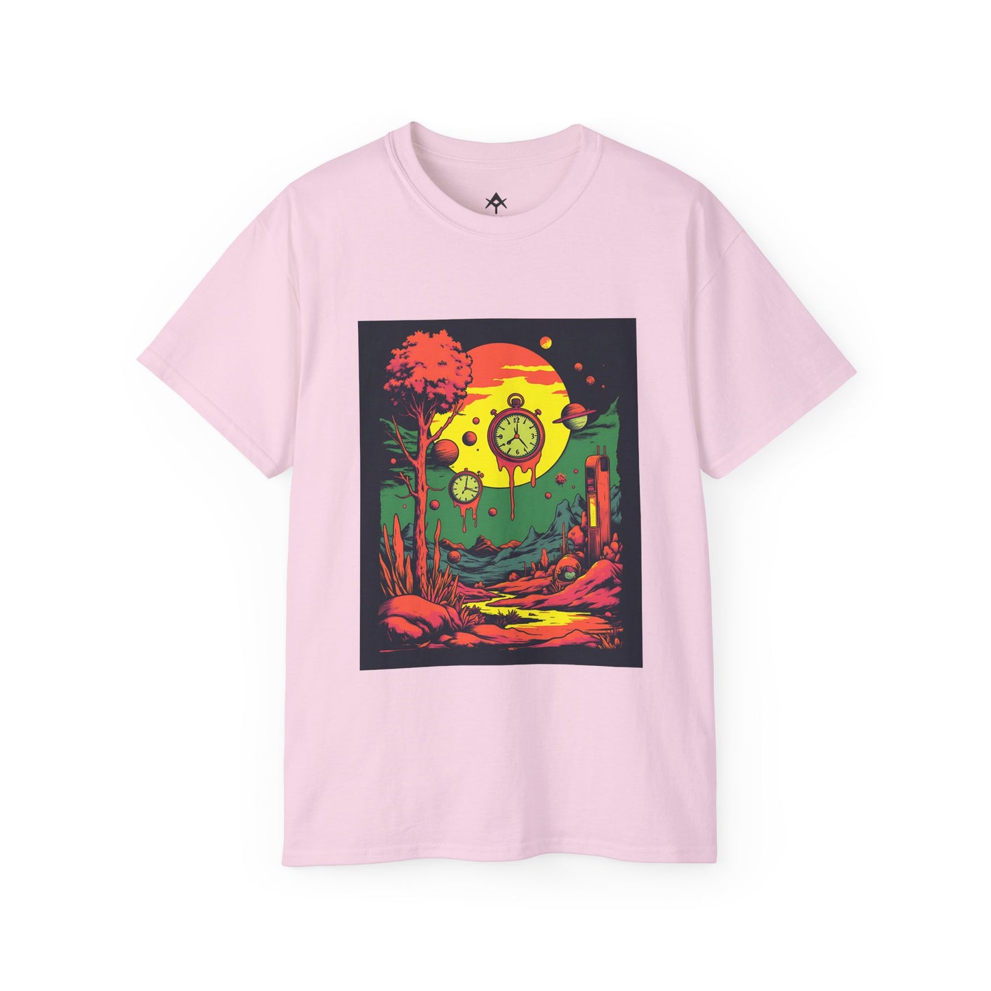 Unisex Ultra Cotton Tee | Surreal Dripping Geometry