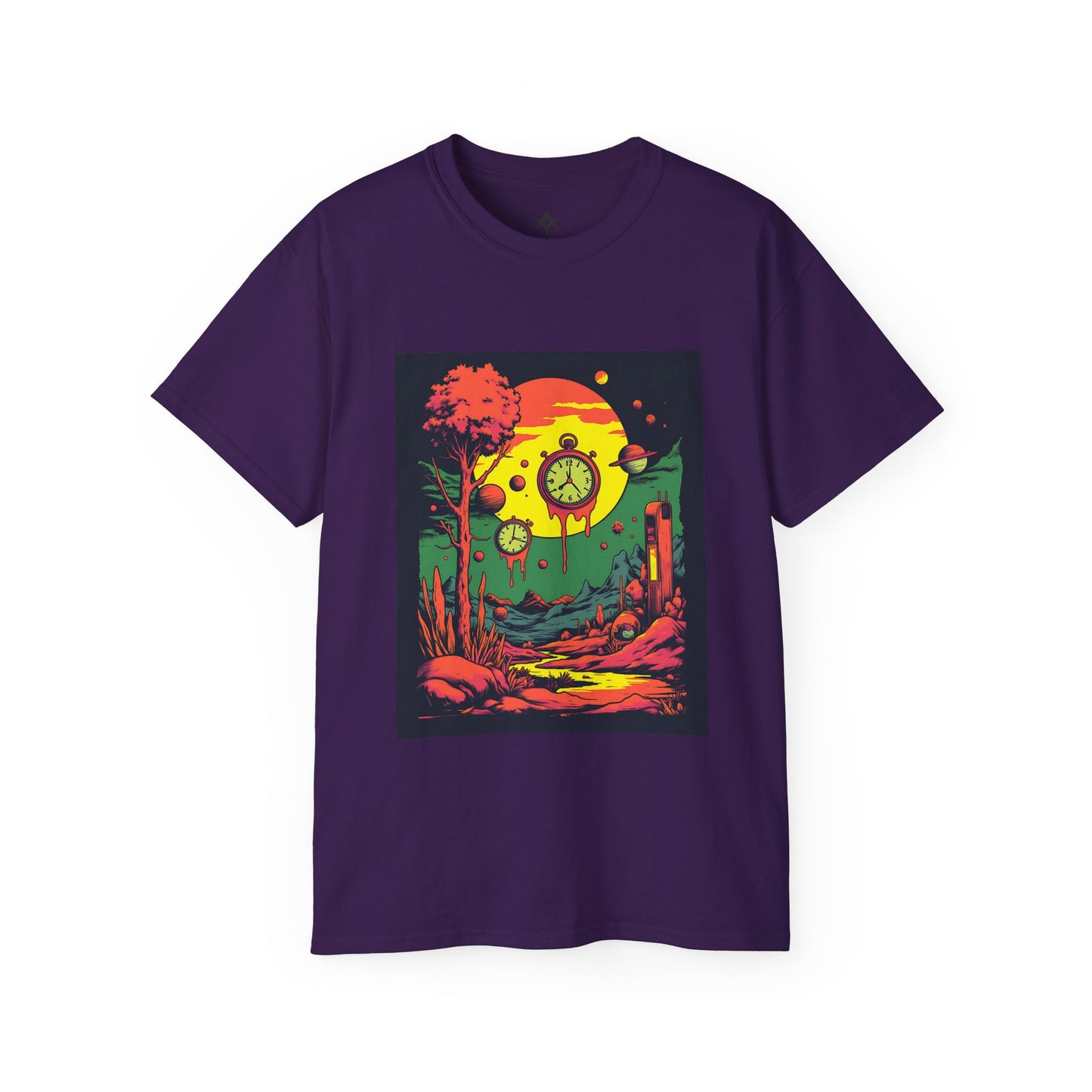 Unisex Ultra Cotton Tee | Surreal Dripping Geometry