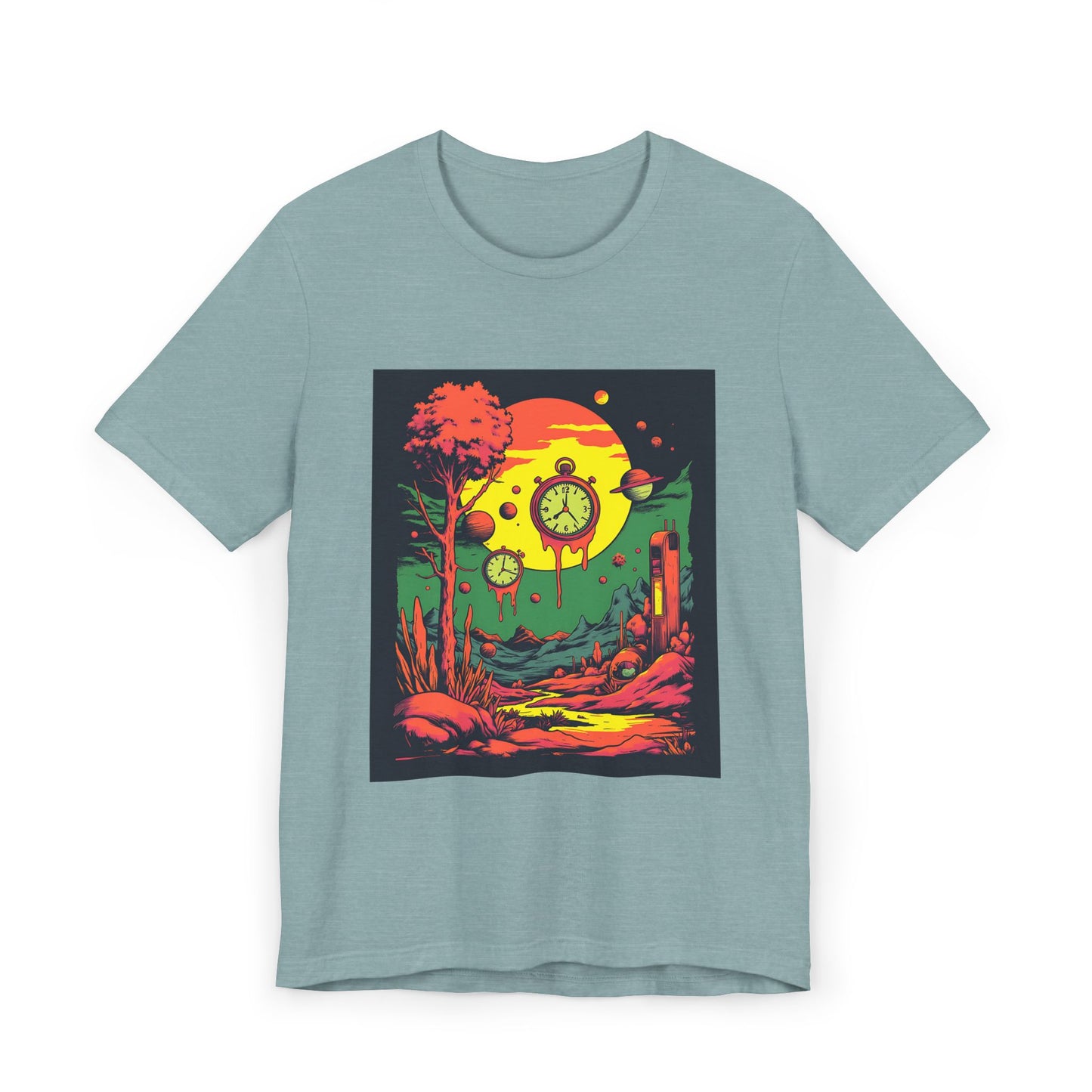 Unisex Jersey T-Shirt | Surreal Dripping Geometry